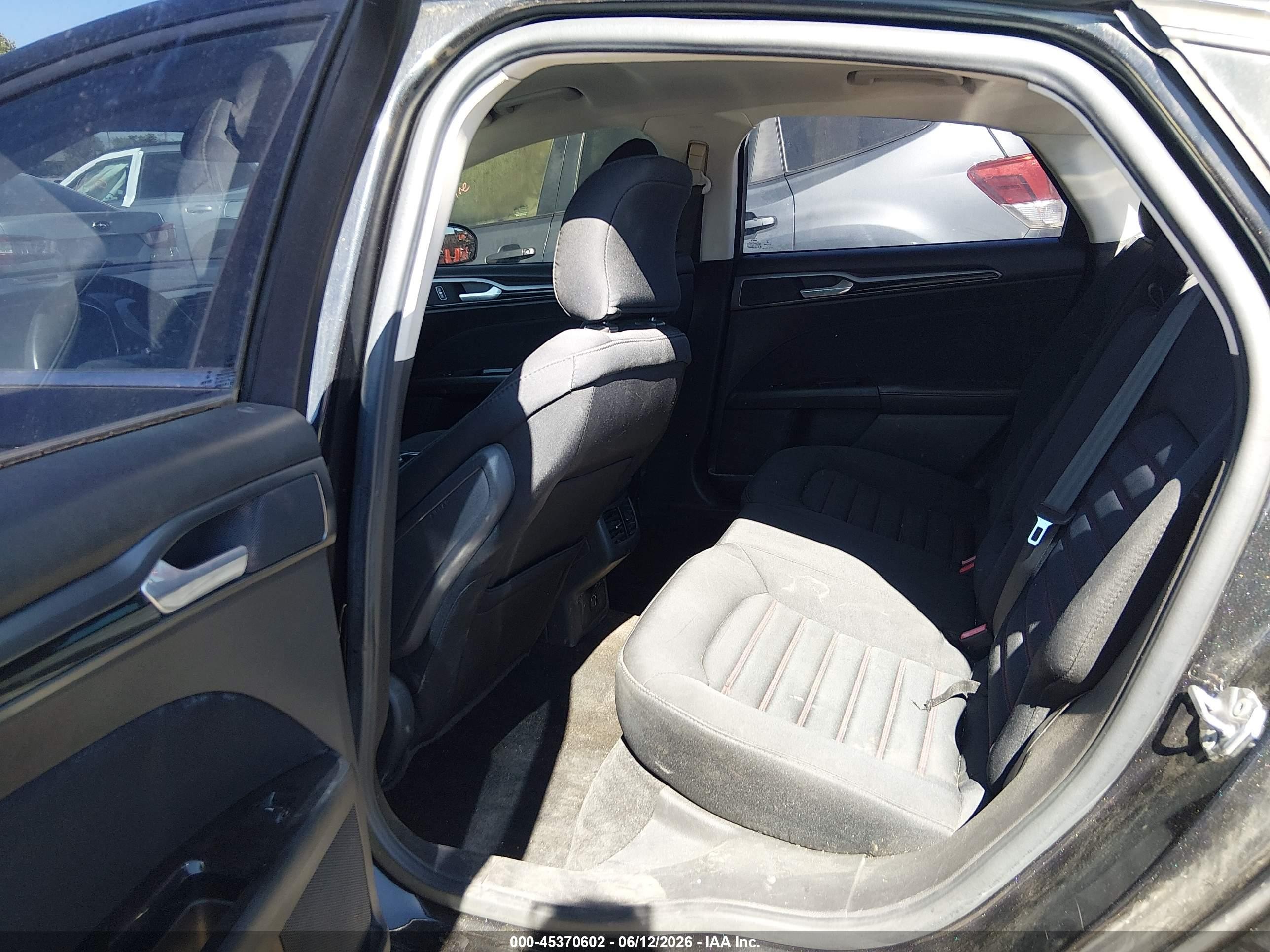 2015 Ford Fusion Se Black vin: 3FA6P0H75FR257824