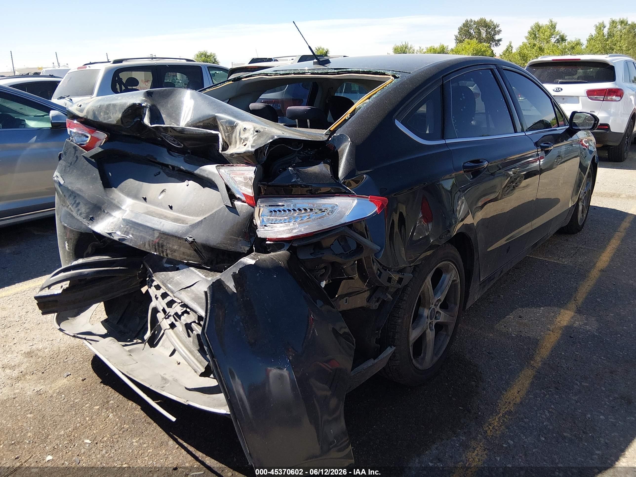 2015 Ford Fusion Se Black vin: 3FA6P0H75FR257824