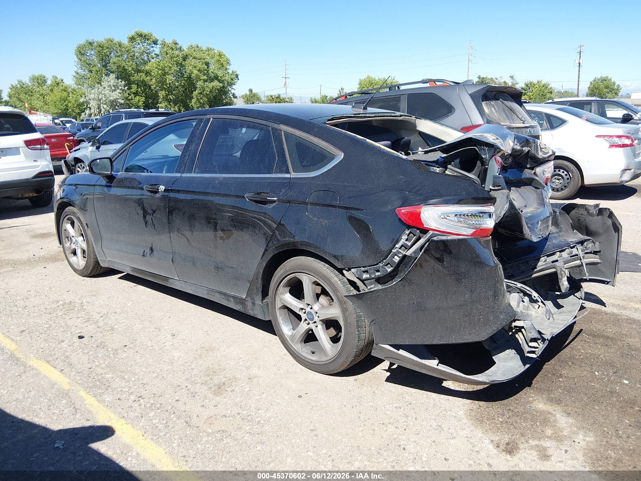 2015 Ford Fusion Se Black vin: 3FA6P0H75FR257824