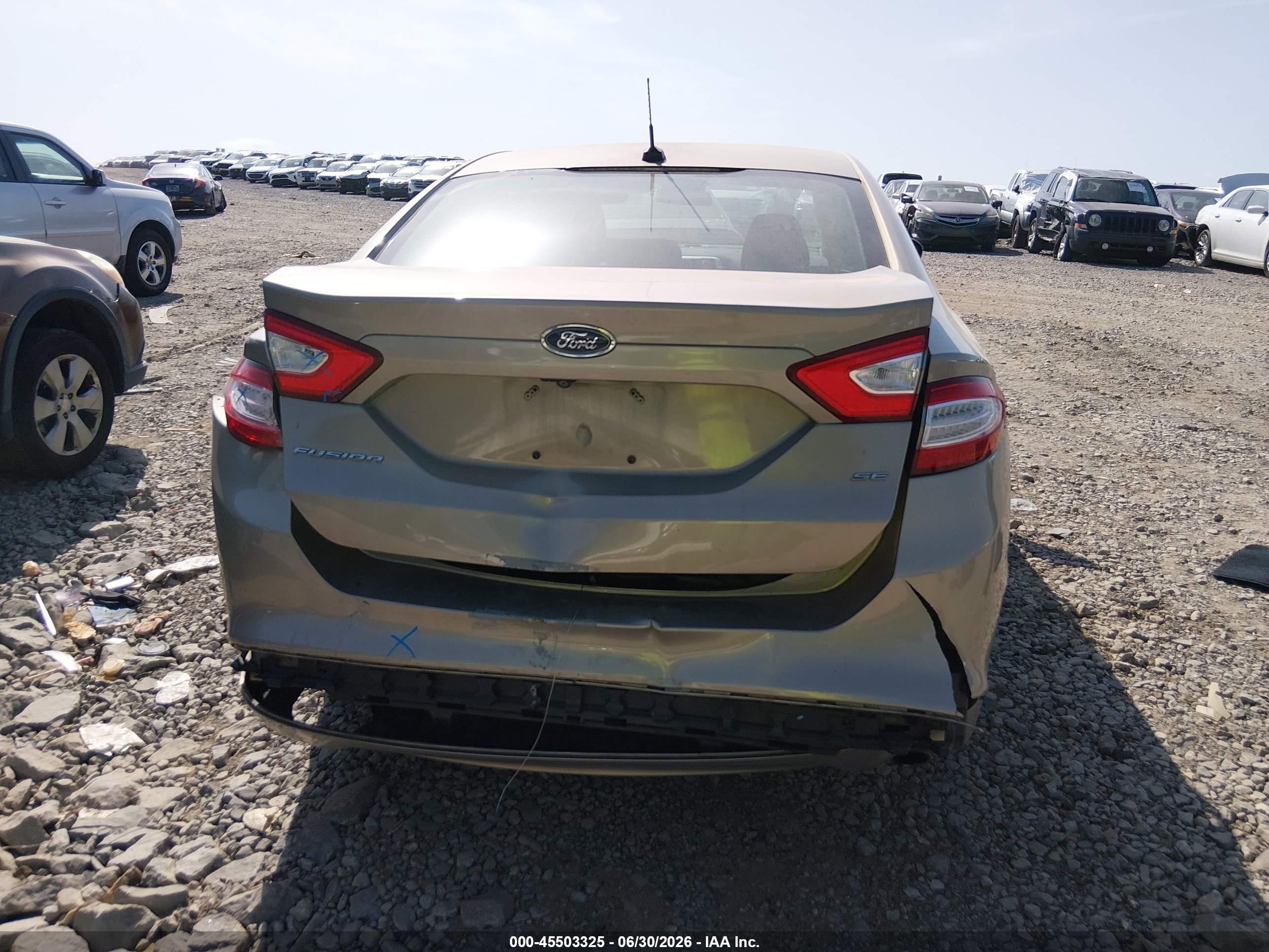 2015 Ford Fusion Se Gray vin: 3FA6P0H75FR258648