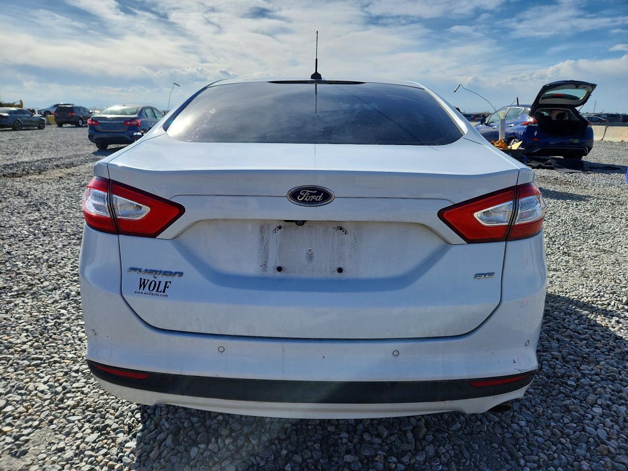 2015 Ford Fusion Se White vin: 3FA6P0H75FR266233