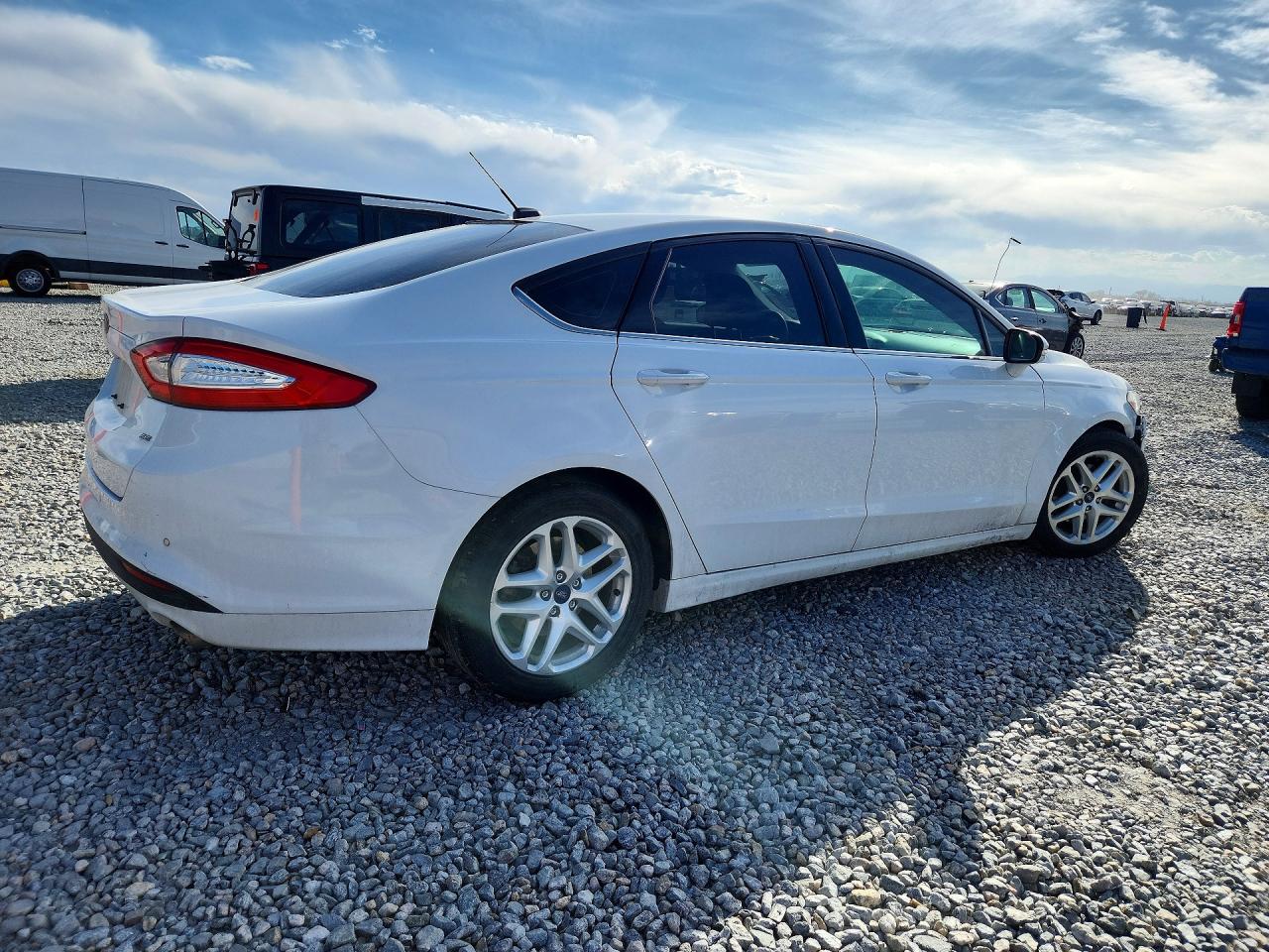 2015 Ford Fusion Se White vin: 3FA6P0H75FR266233