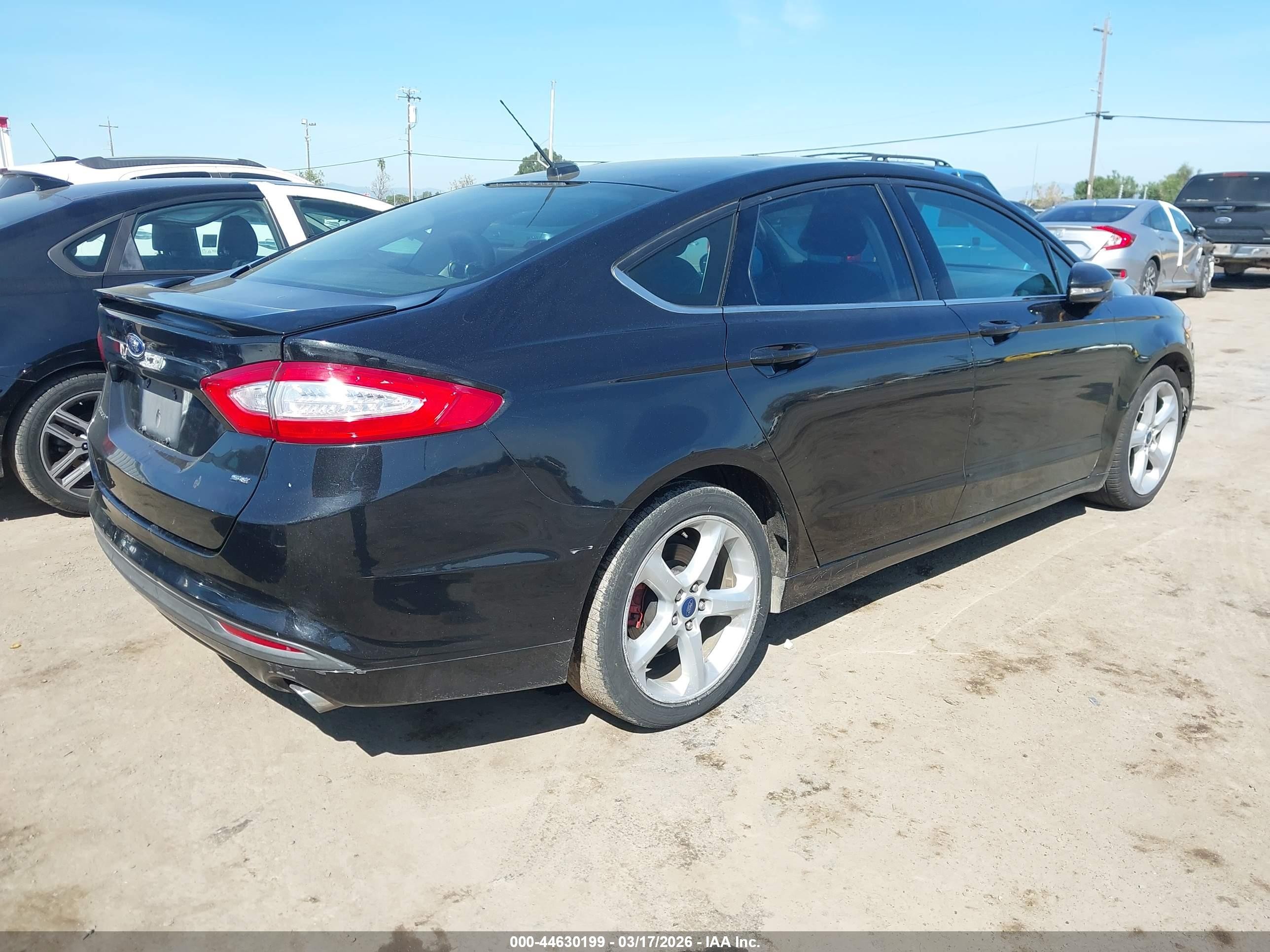 2015 Ford Fusion Se Black vin: 3FA6P0H75FR276311