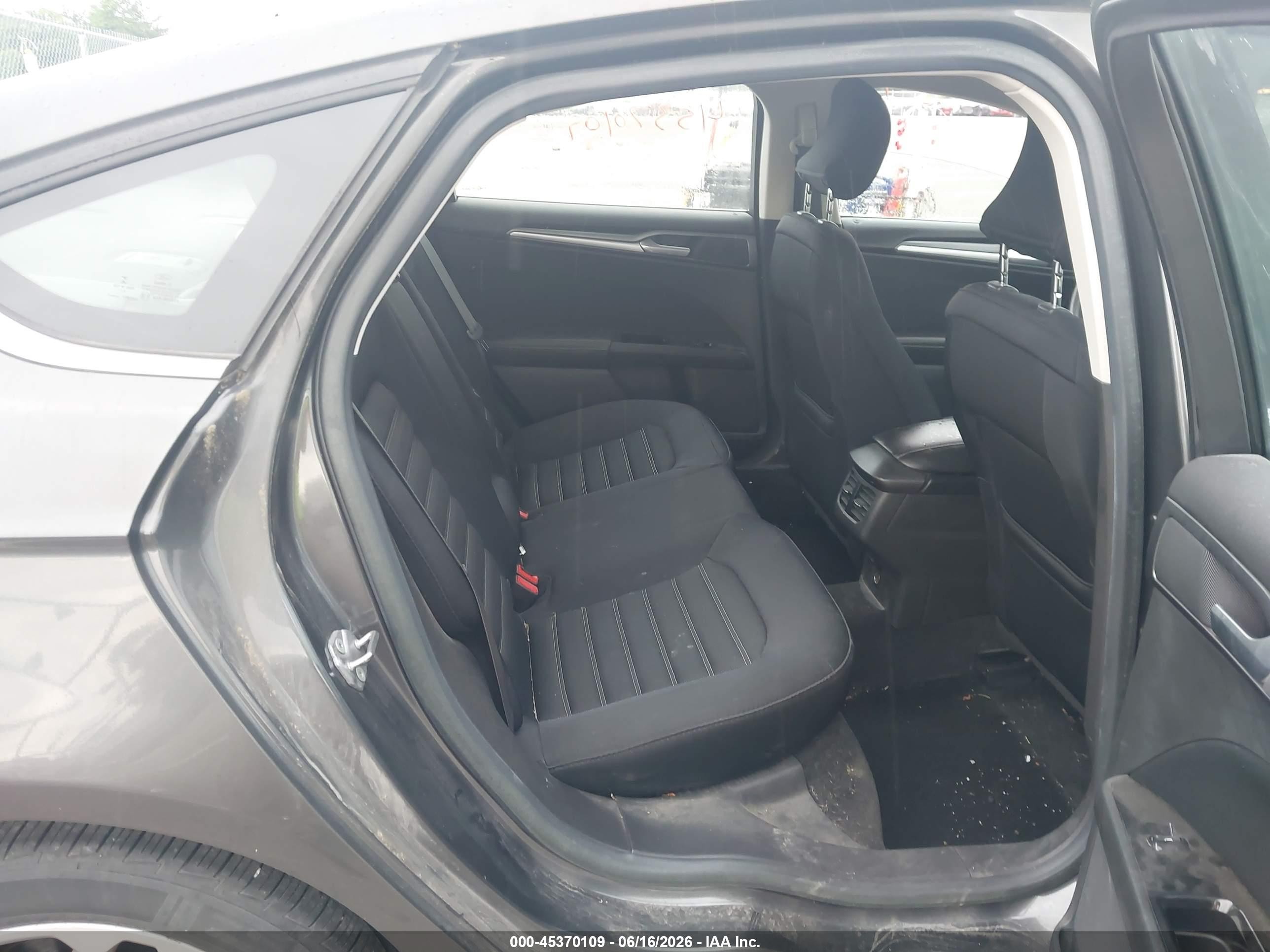 2015 Ford Fusion Se Black vin: 3FA6P0H75FR277071