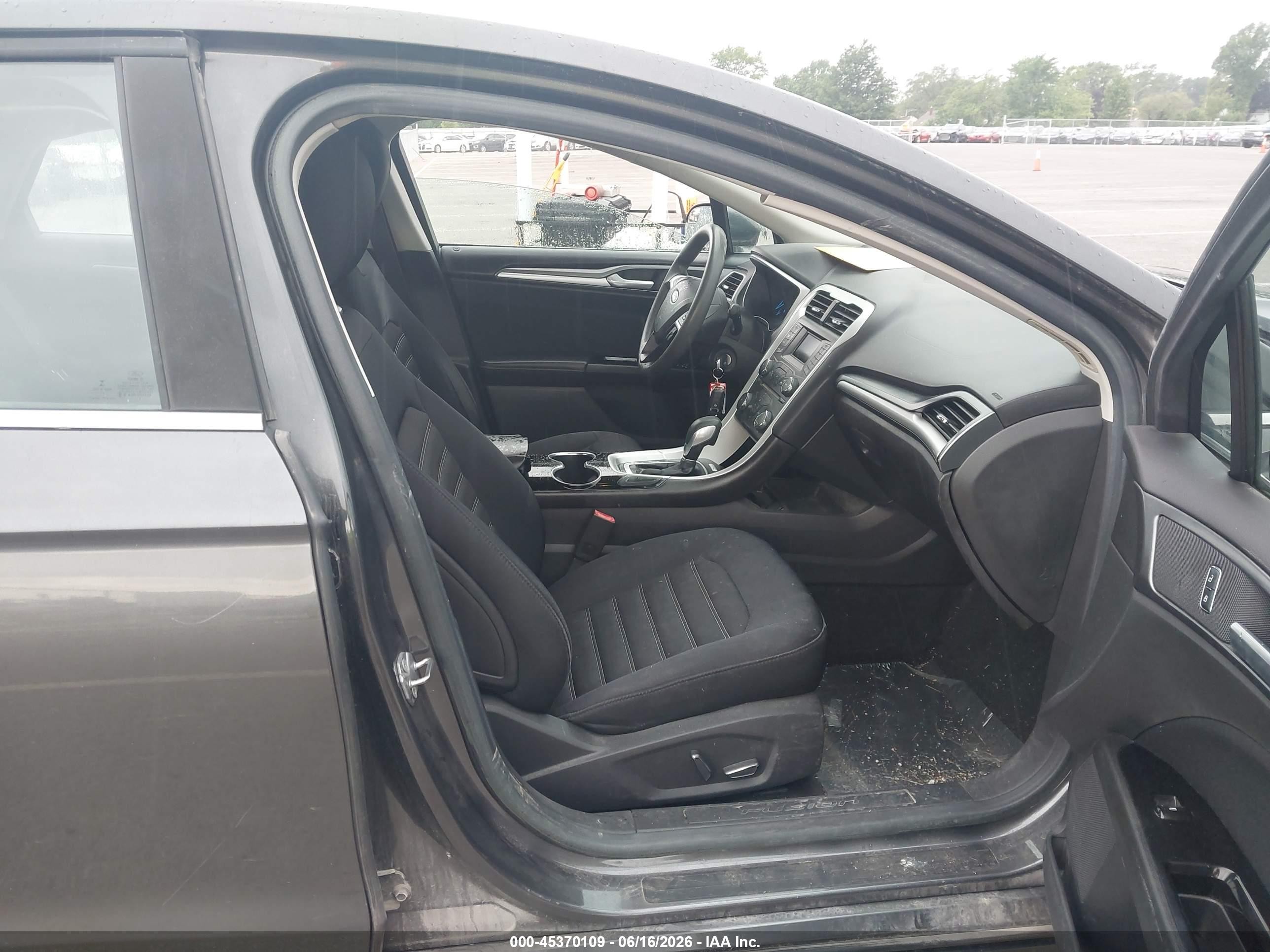 2015 Ford Fusion Se Black vin: 3FA6P0H75FR277071