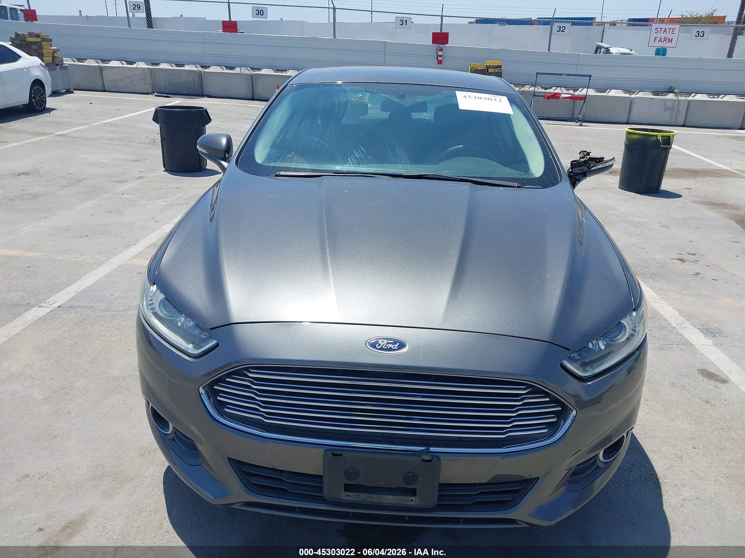 2016 Ford Fusion Se Gray vin: 3FA6P0H75GR173567