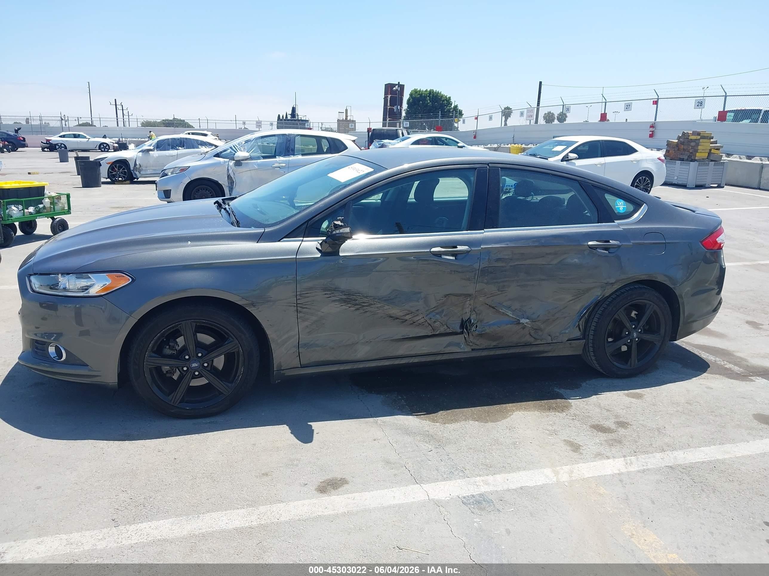 2016 Ford Fusion Se Gray vin: 3FA6P0H75GR173567