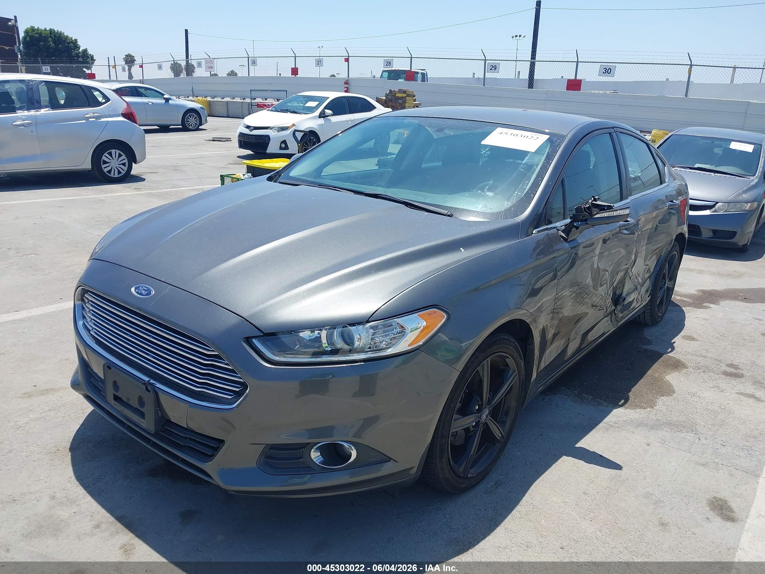 2016 Ford Fusion Se Gray vin: 3FA6P0H75GR173567