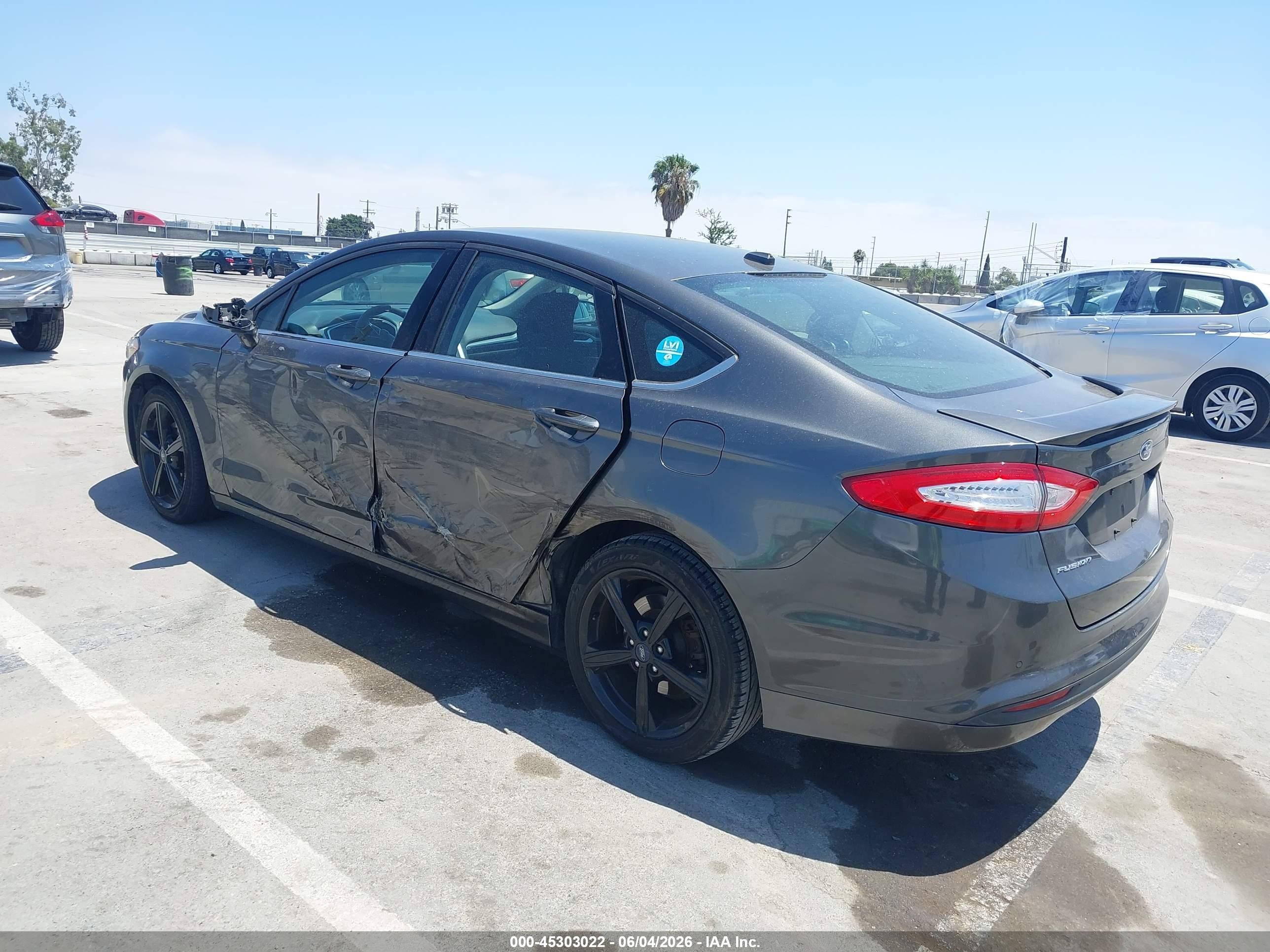 2016 Ford Fusion Se Gray vin: 3FA6P0H75GR173567