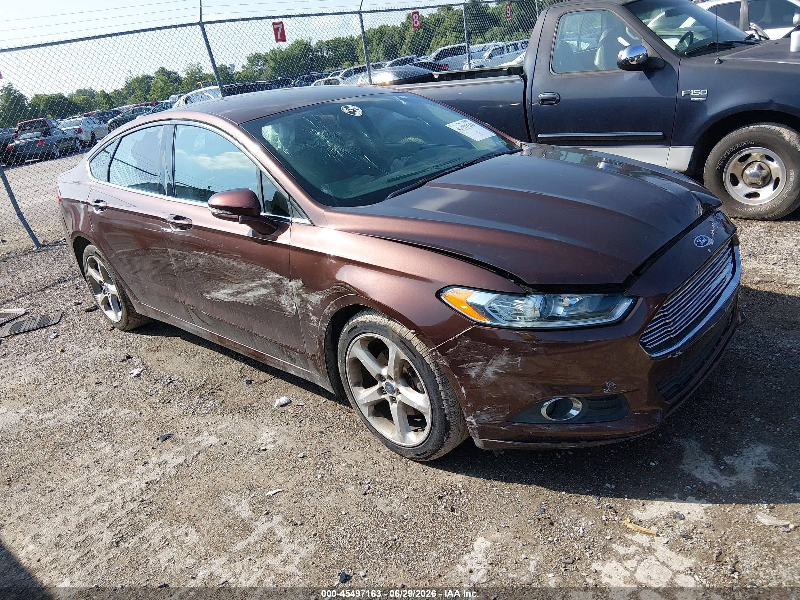 2016 Ford Fusion Se Коричневый vin: 3FA6P0H75GR237302