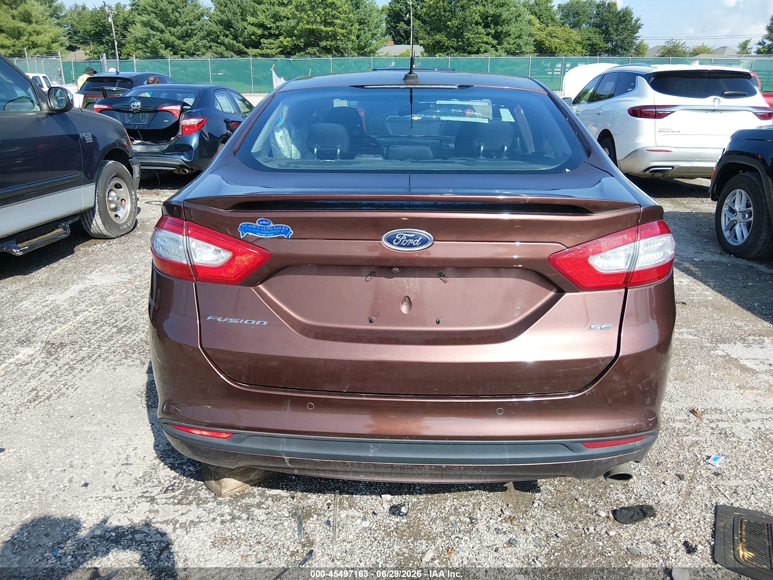 2016 Ford Fusion Se Коричневый vin: 3FA6P0H75GR237302