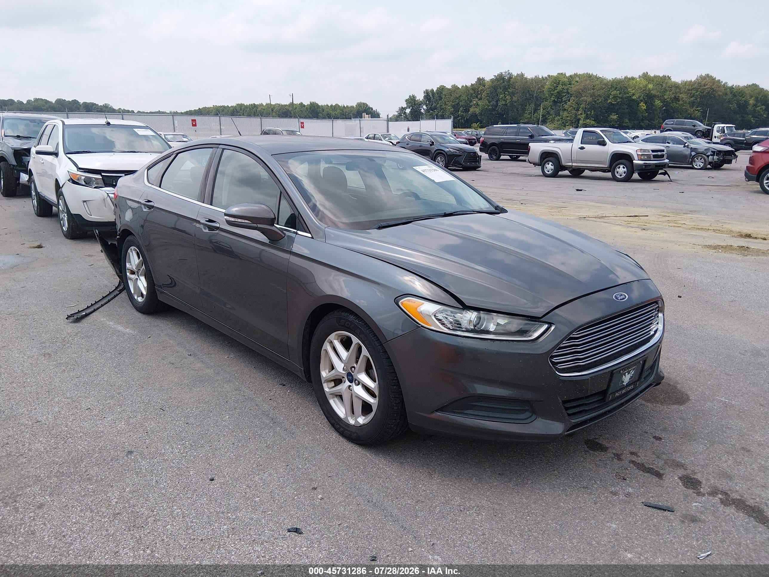 2016 Ford Fusion Se Gray vin: 3FA6P0H75GR289111