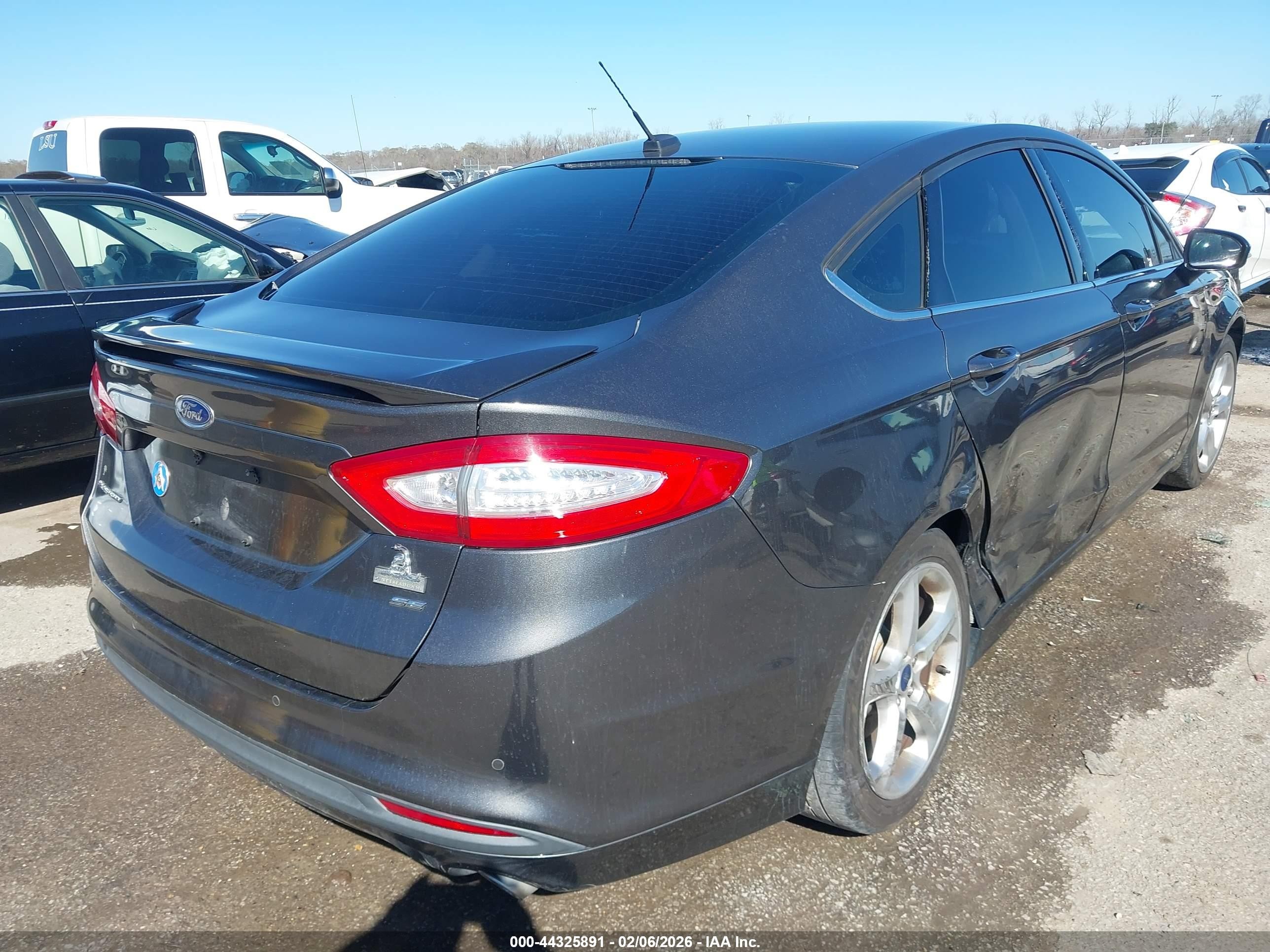 2016 Ford Fusion Se Gray vin: 3FA6P0H75GR351235