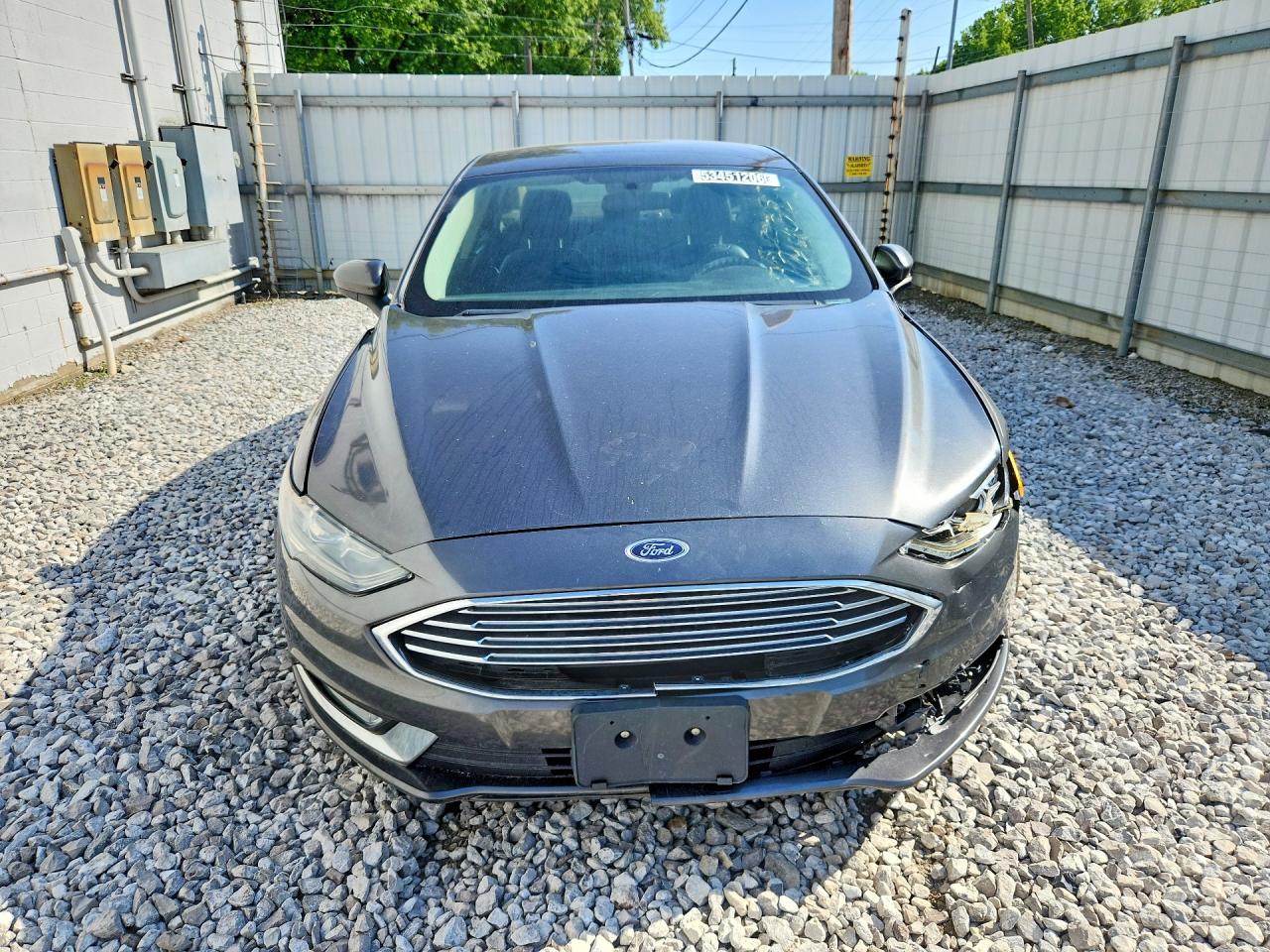 2017 Ford Fusion Se Gray vin: 3FA6P0H75HR227029