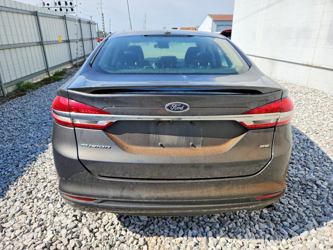 2017 Ford Fusion Se Gray vin: 3FA6P0H75HR227029