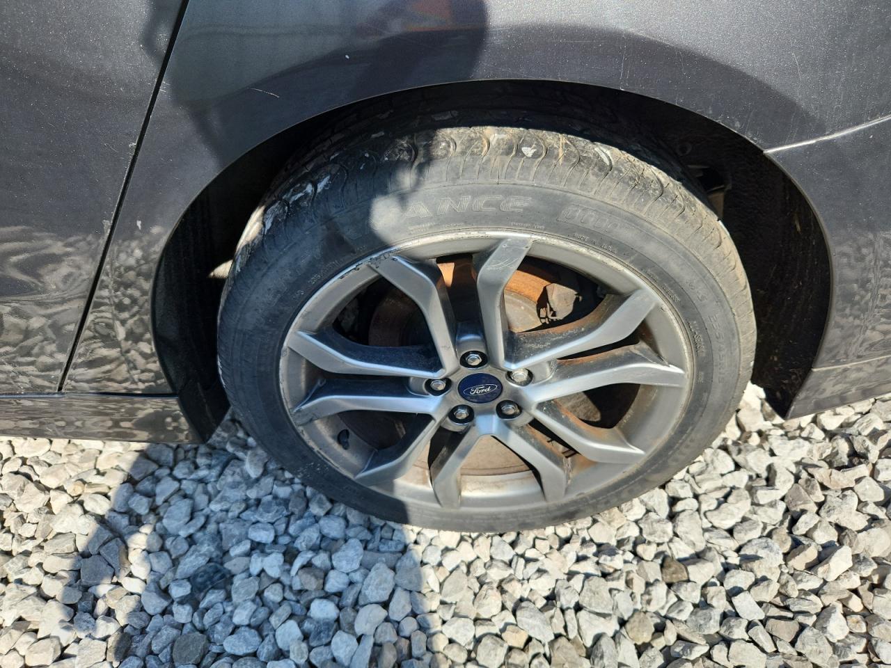 2017 Ford Fusion Se Gray vin: 3FA6P0H75HR227029 Damage: Left Rear Wheel, Curb Rash, > 12 Inches
