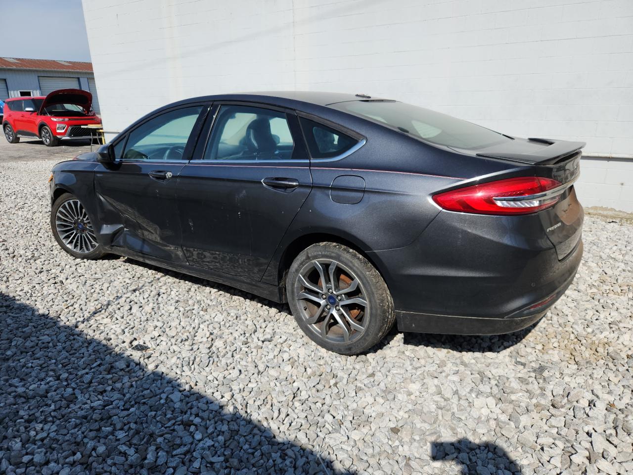 2017 Ford Fusion Se Gray vin: 3FA6P0H75HR227029 Damage: Left Rear Door, Multiple Dents/Paint Damage, 3