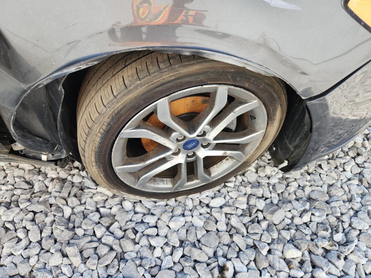 2017 Ford Fusion Se Gray vin: 3FA6P0H75HR227029 Damage: Right Front Wheel, Curb Rash, > 12 Inches