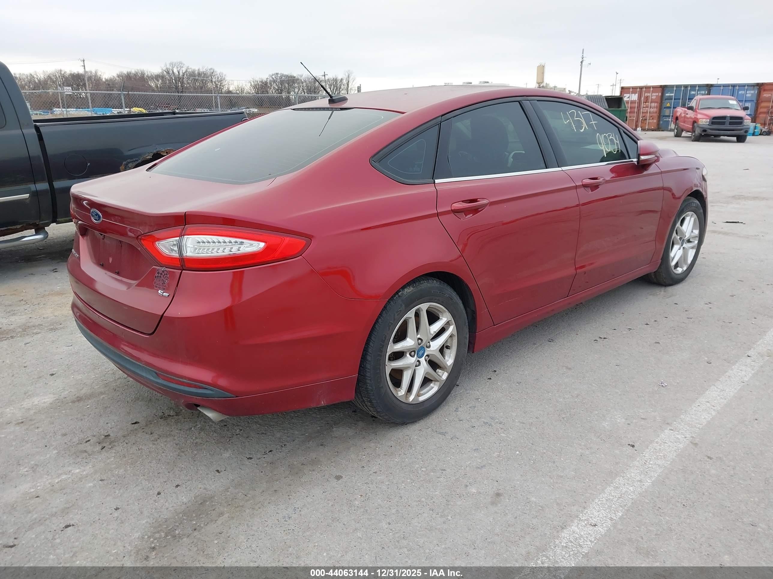 2013 Ford Fusion Se Red vin: 3FA6P0H76DR118928