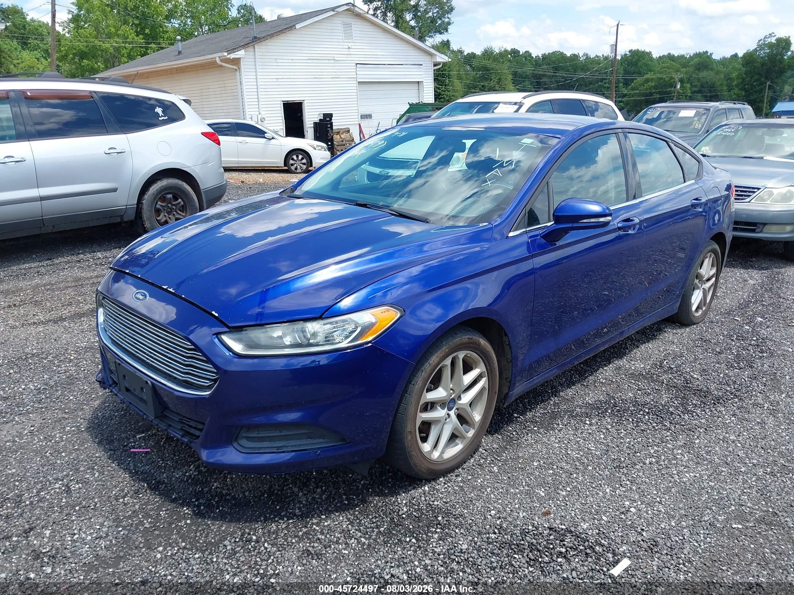 2013 Ford Fusion Se Синий vin: 3FA6P0H76DR119447
