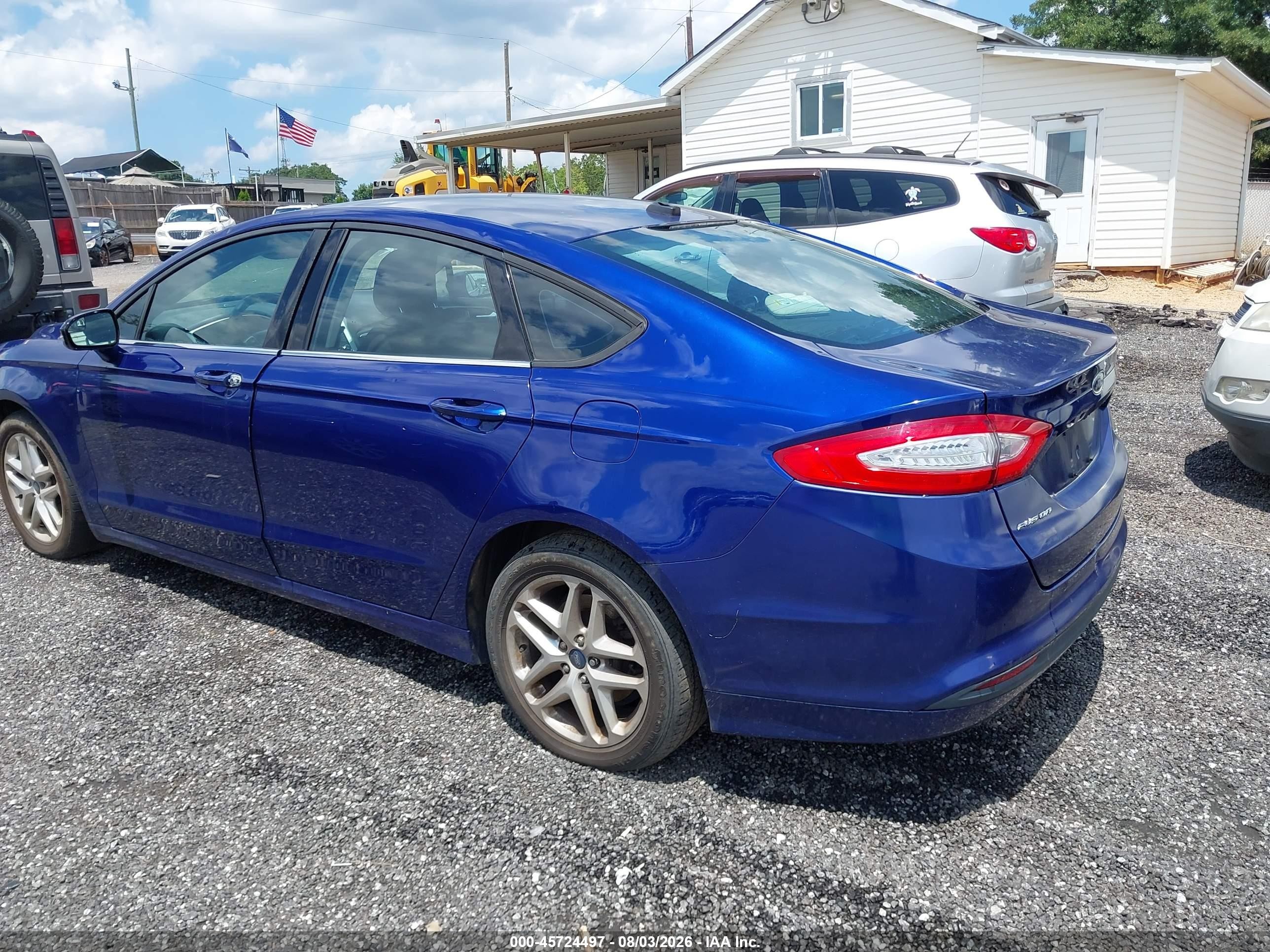 2013 Ford Fusion Se Синий vin: 3FA6P0H76DR119447