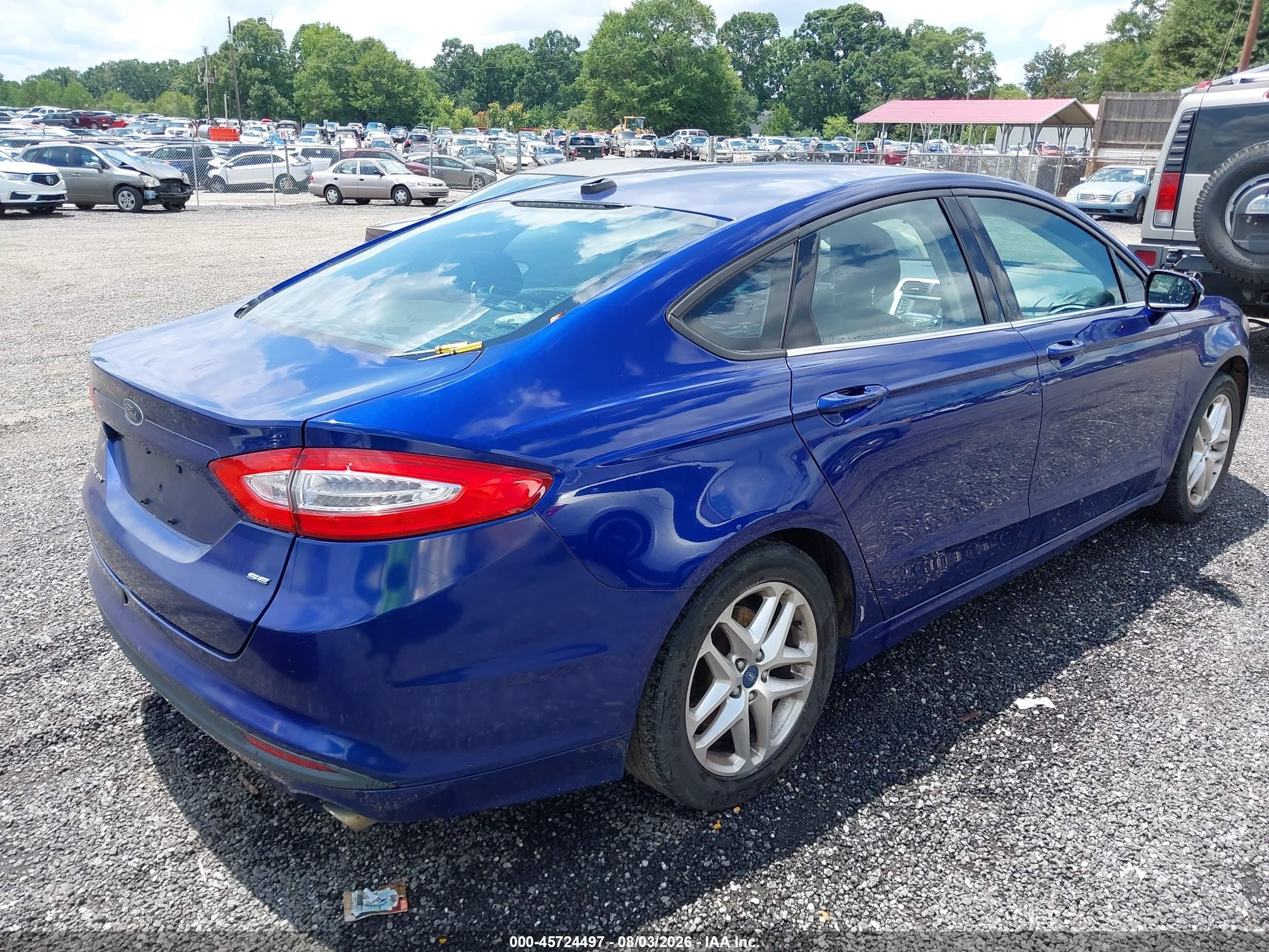 2013 Ford Fusion Se Синий vin: 3FA6P0H76DR119447