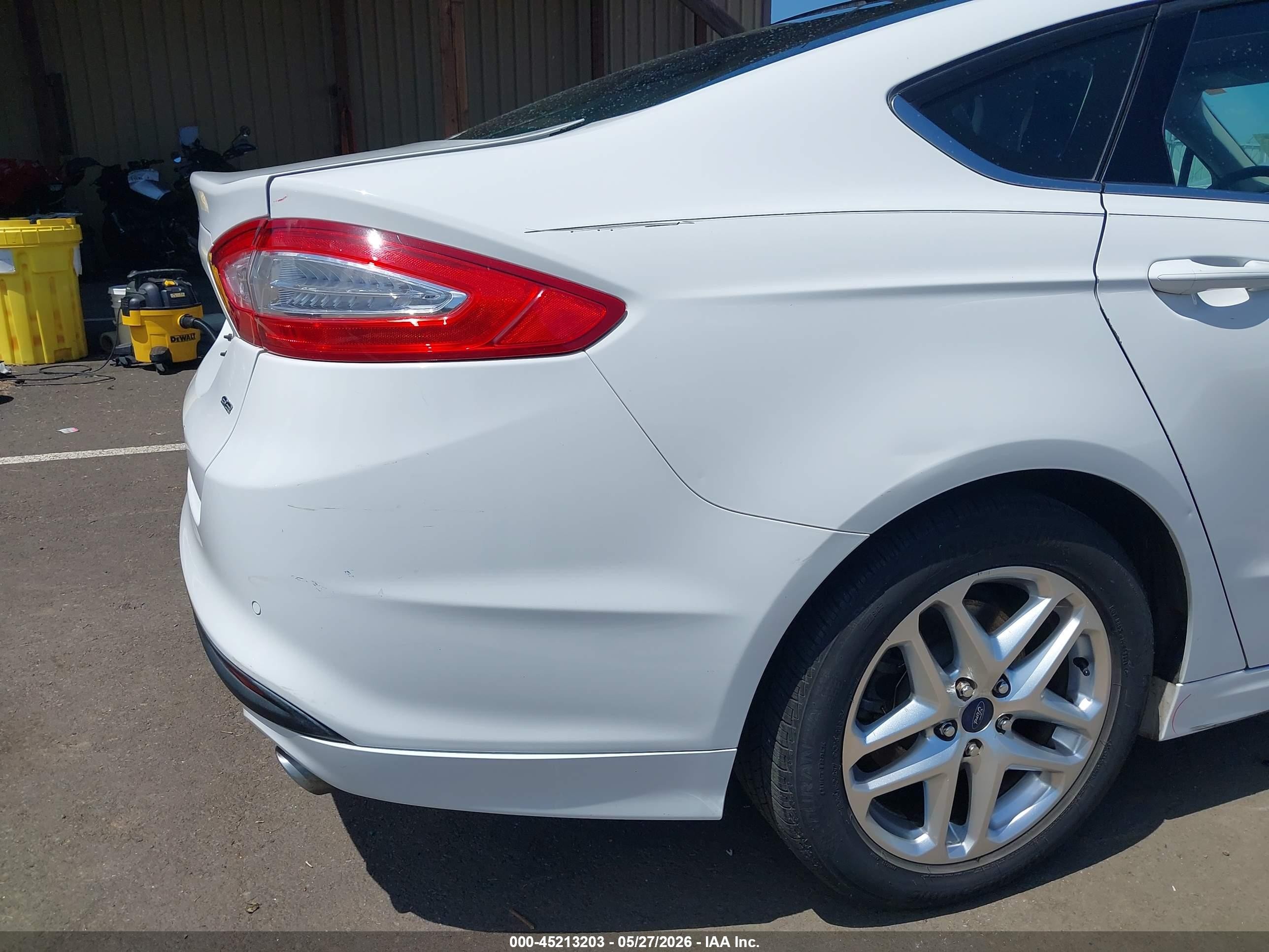 2013 Ford Fusion Se White vin: 3FA6P0H76DR138340