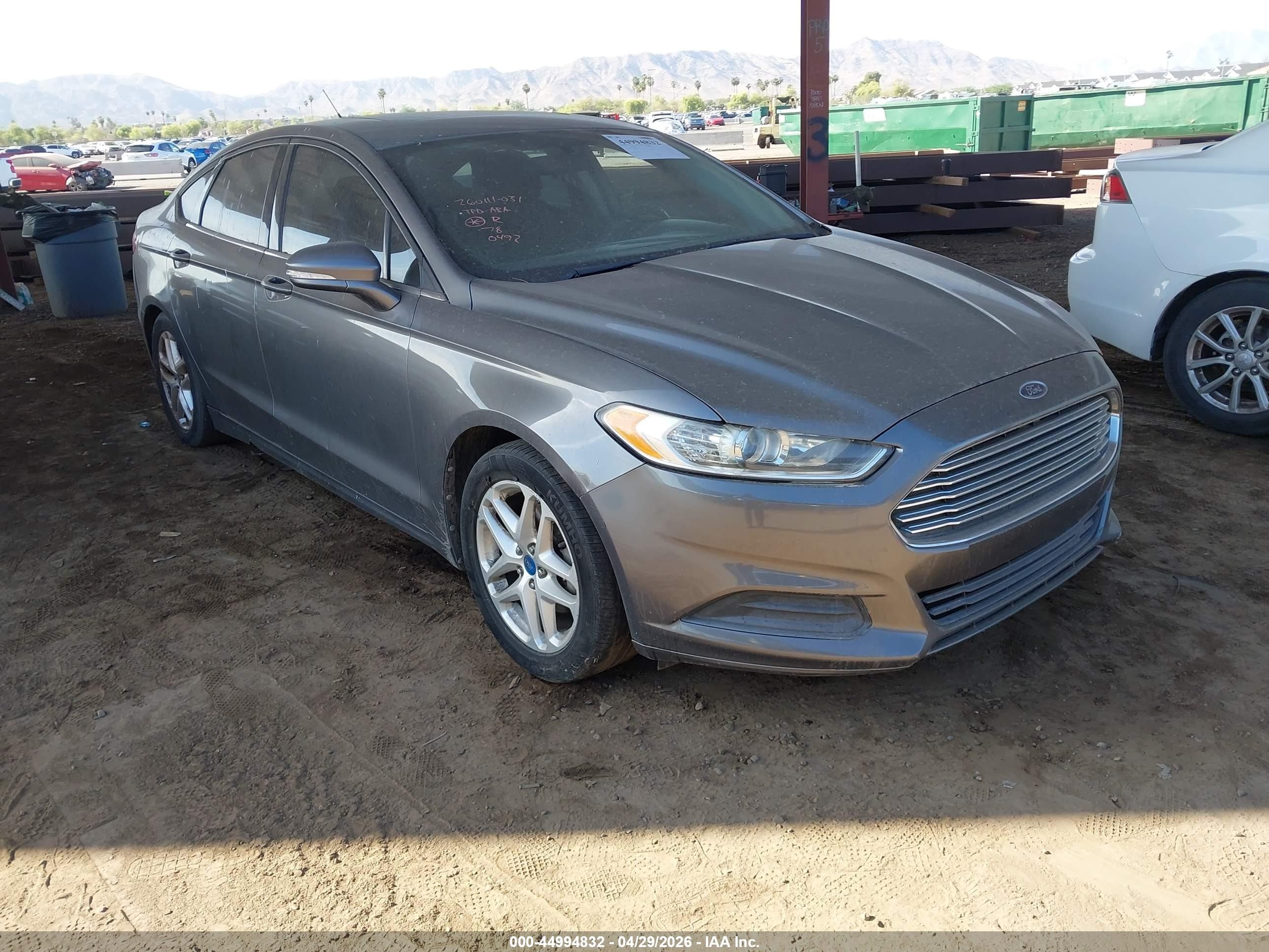 2013 Ford Fusion Se Gray vin: 3FA6P0H76DR140492