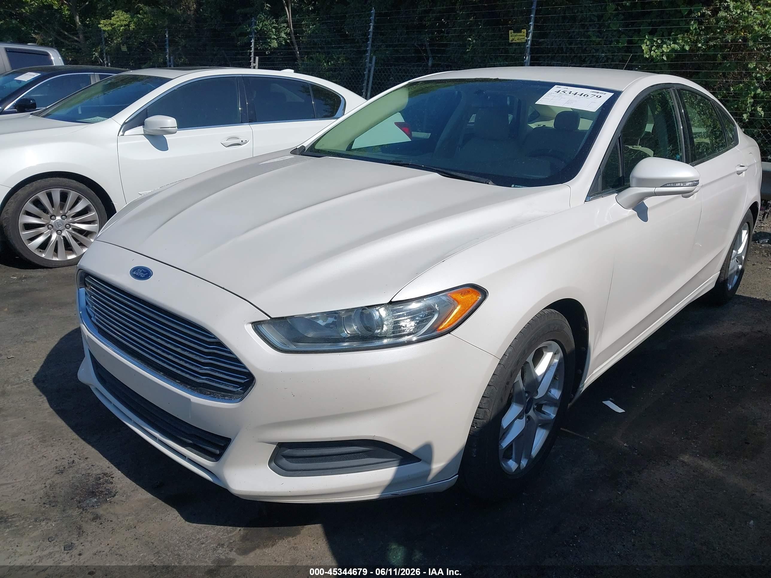 2013 Ford Fusion Se White vin: 3FA6P0H76DR146776