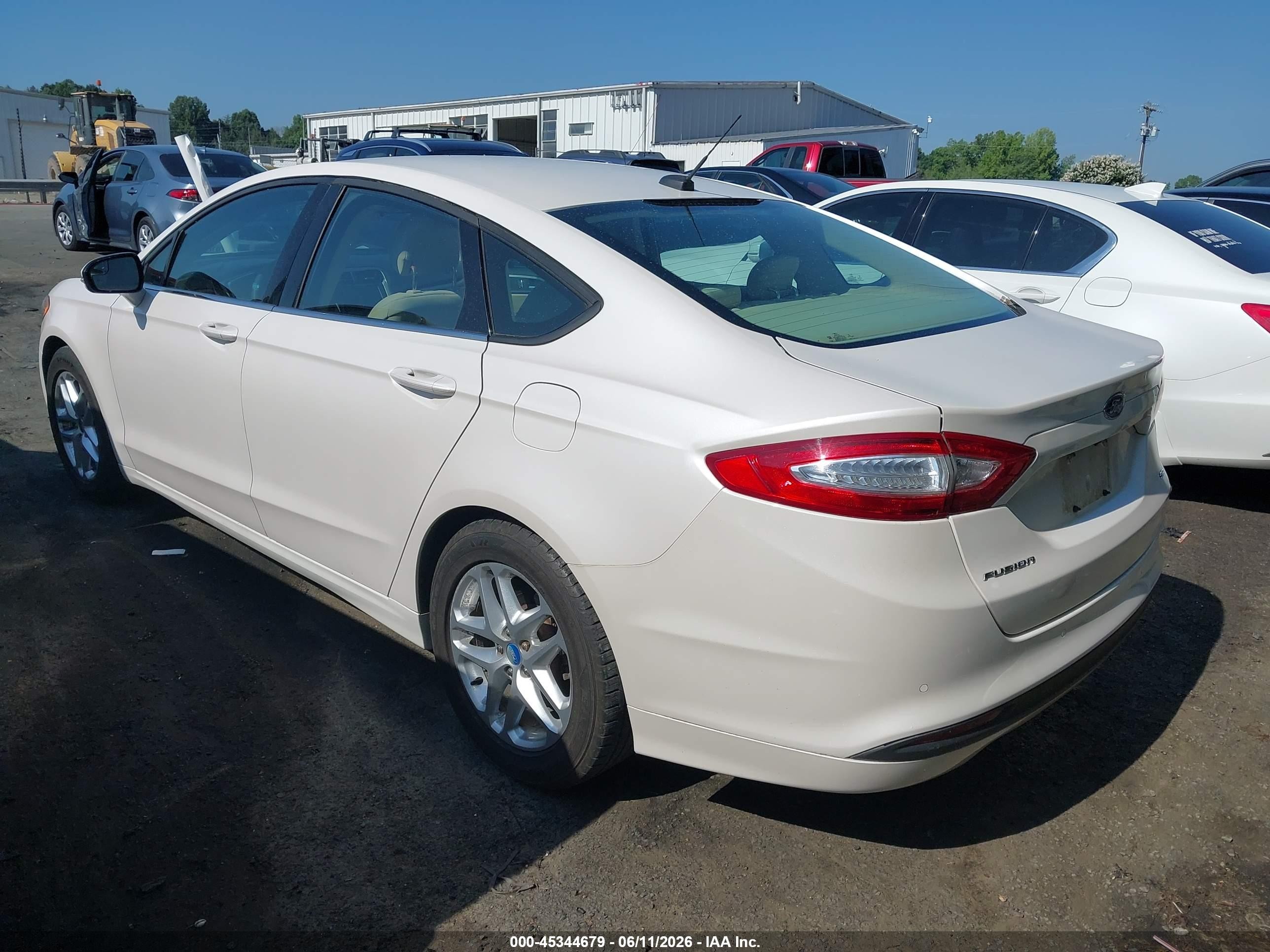 2013 Ford Fusion Se White vin: 3FA6P0H76DR146776