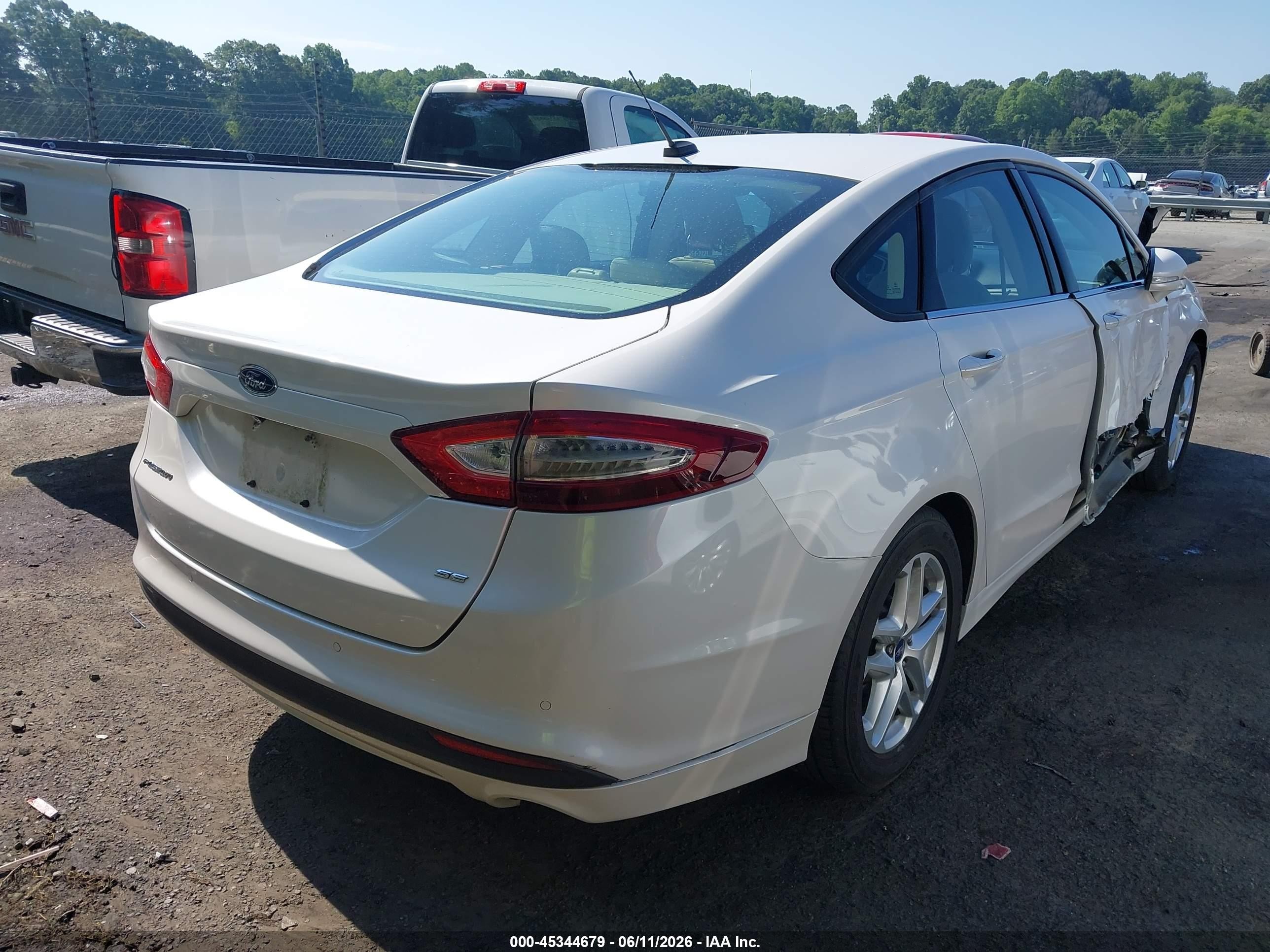 2013 Ford Fusion Se White vin: 3FA6P0H76DR146776