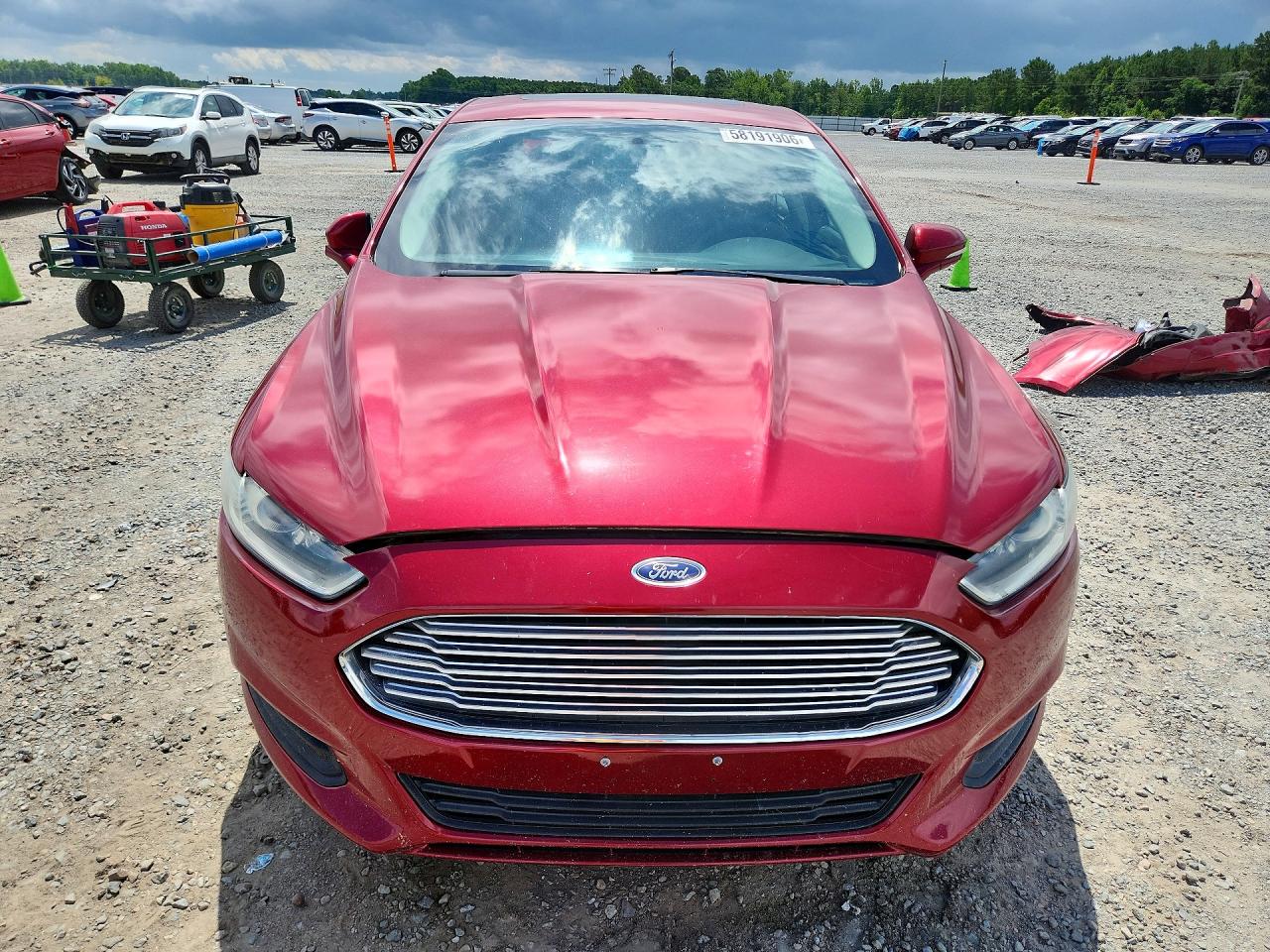 2013 Ford Fusion Se Burgundy vin: 3FA6P0H76DR148091