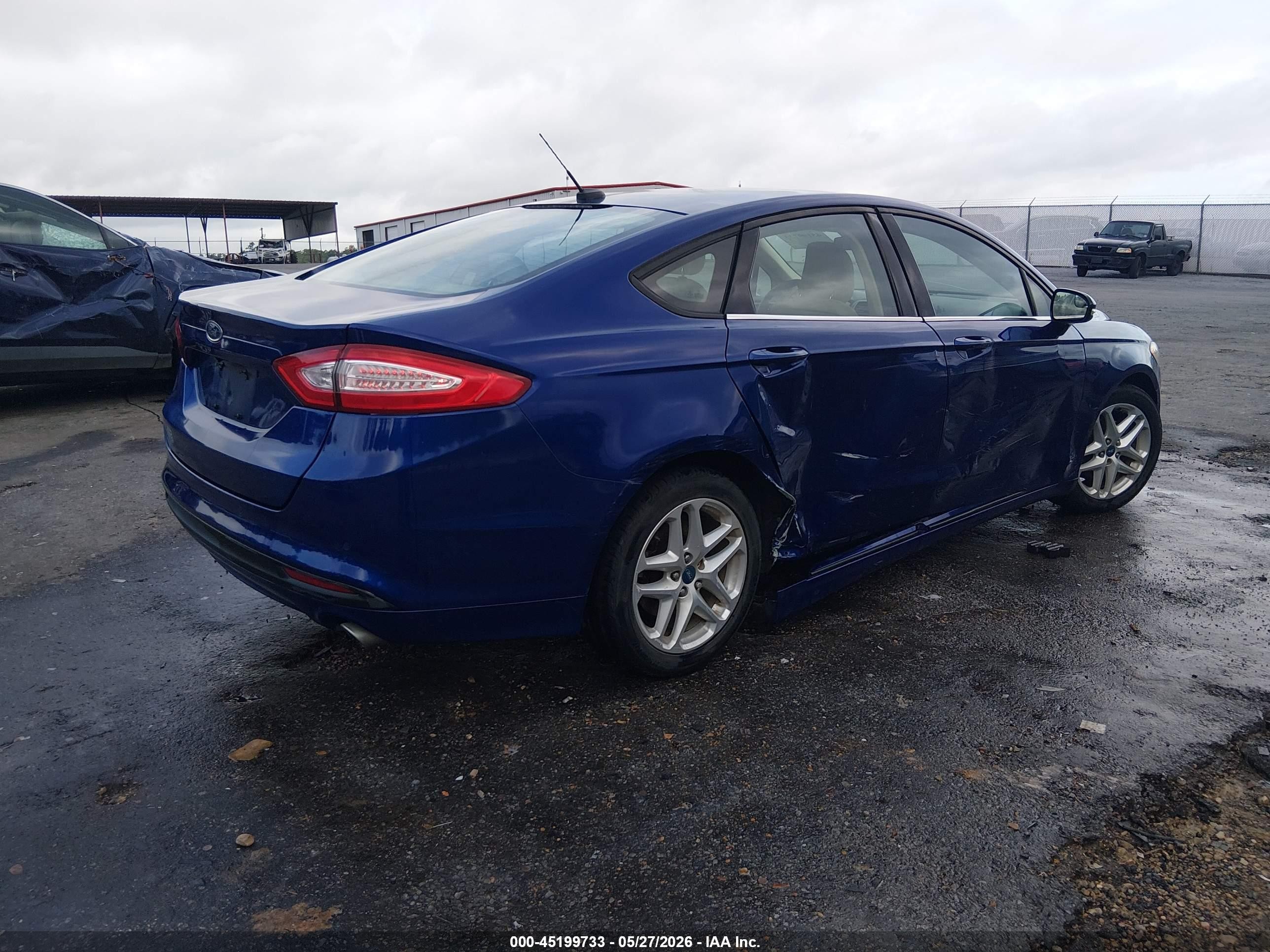 2013 Ford Fusion Se Синий vin: 3FA6P0H76DR162475