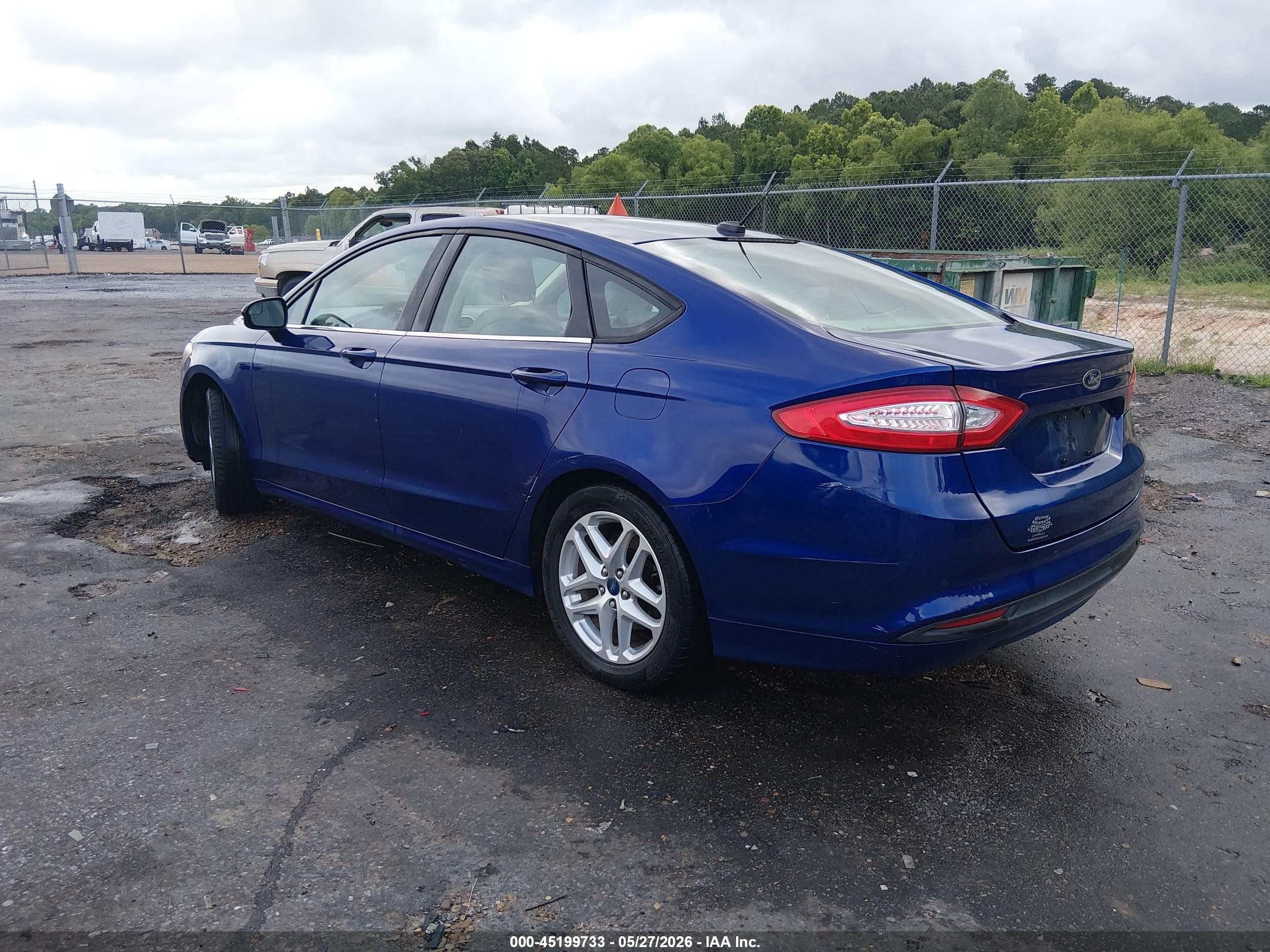 2013 Ford Fusion Se Синий vin: 3FA6P0H76DR162475