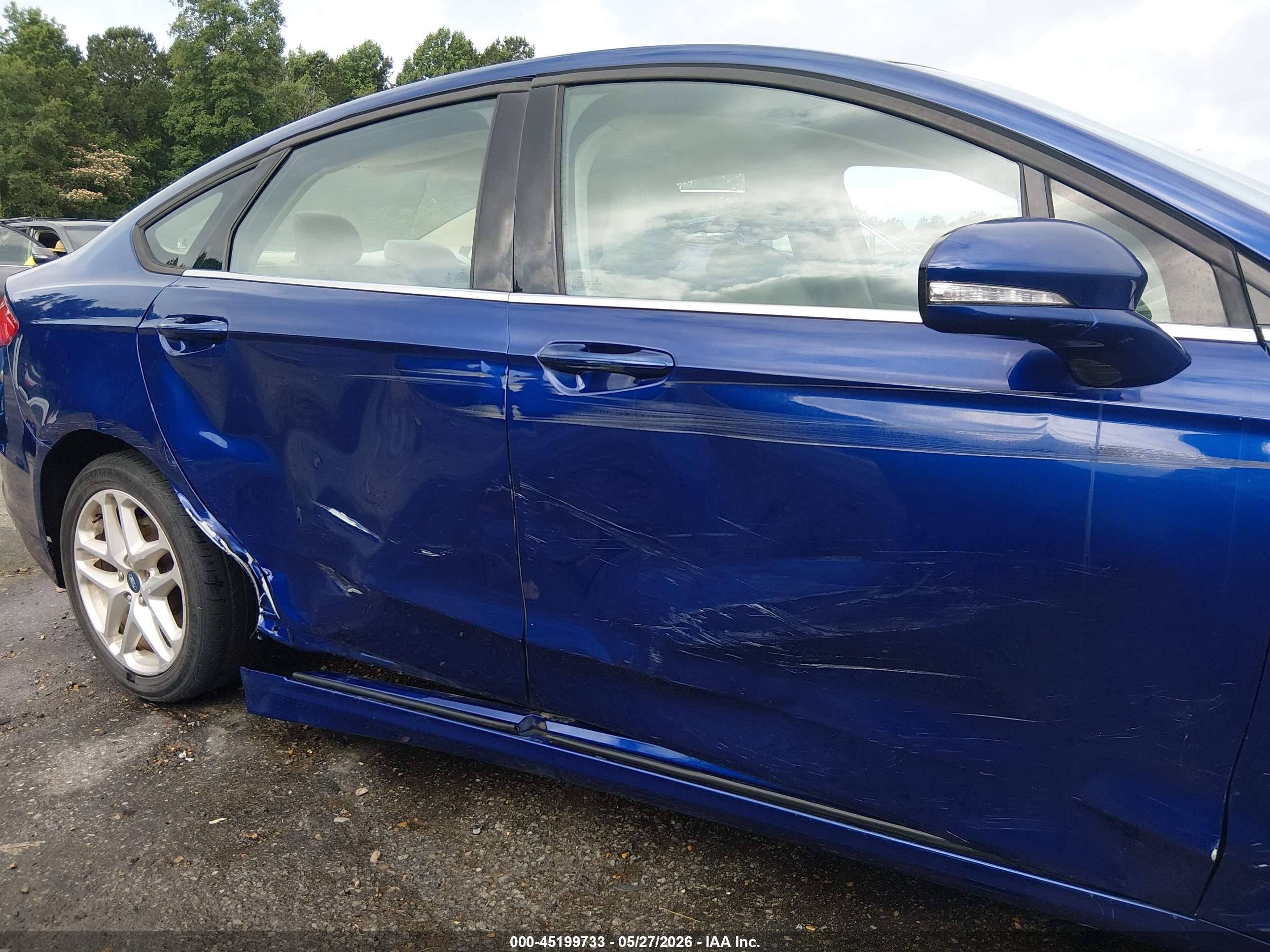 2013 Ford Fusion Se Синий vin: 3FA6P0H76DR162475