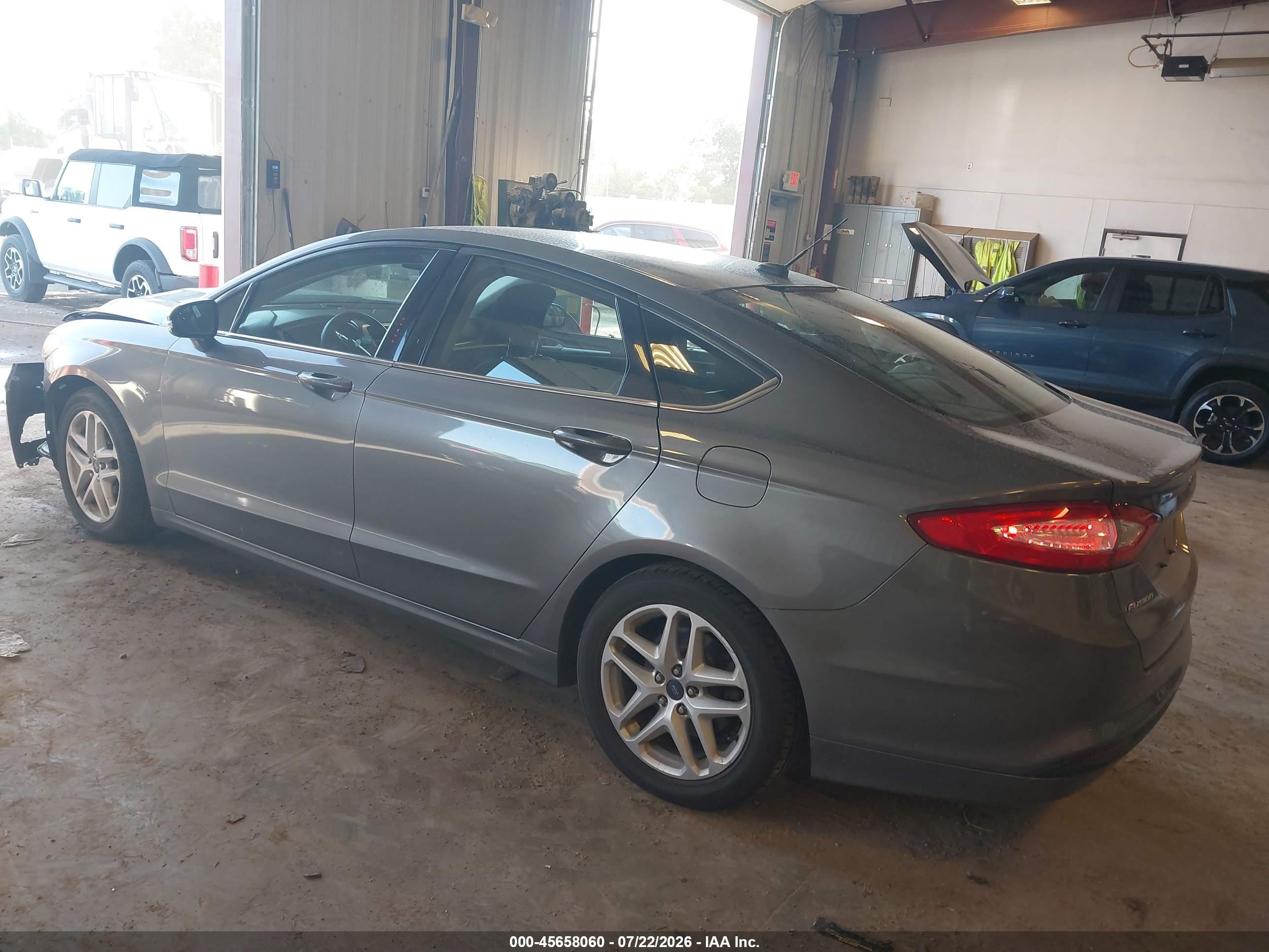 2013 Ford Fusion Se Gray vin: 3FA6P0H76DR183410