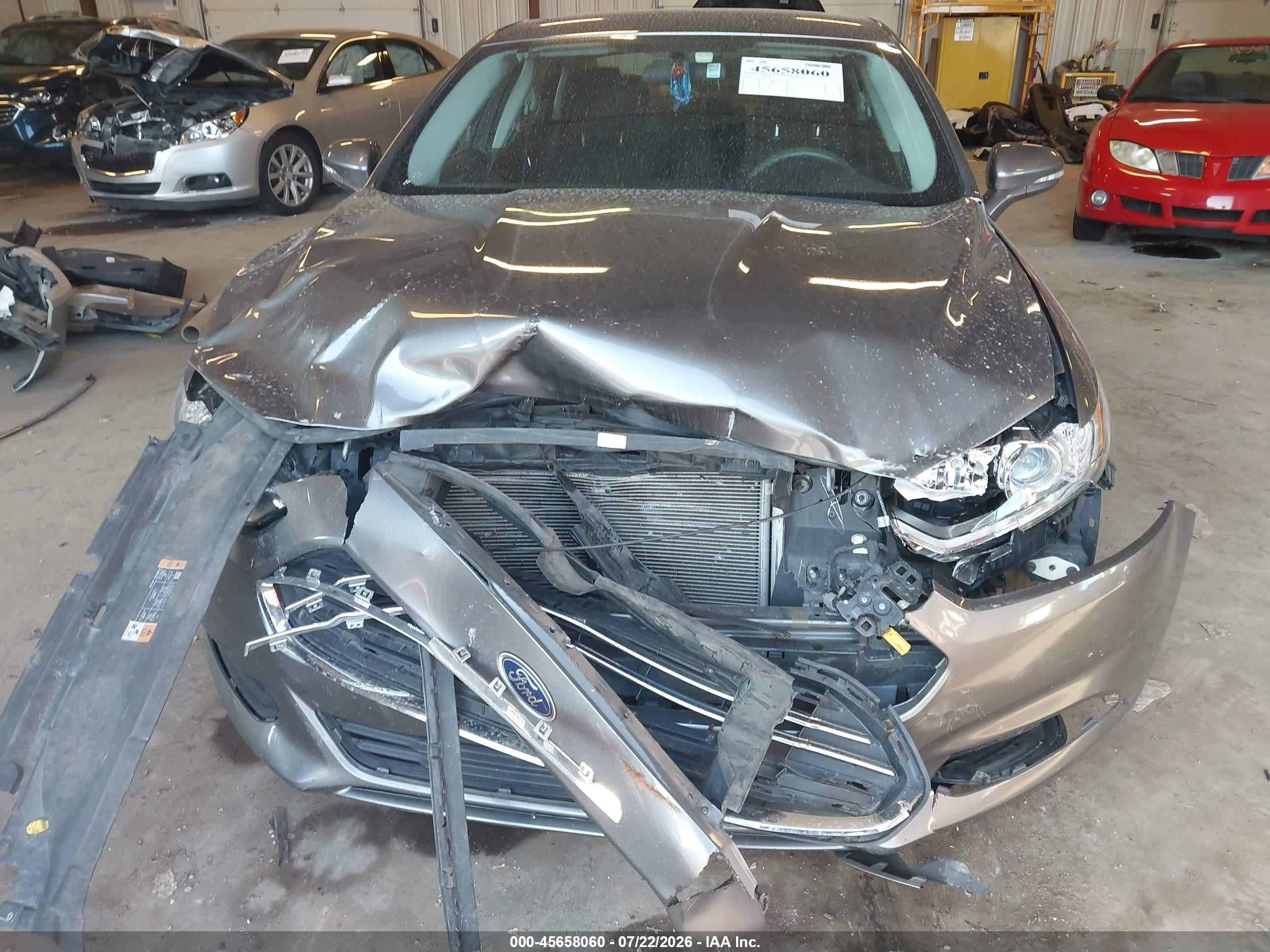 2013 Ford Fusion Se Gray vin: 3FA6P0H76DR183410