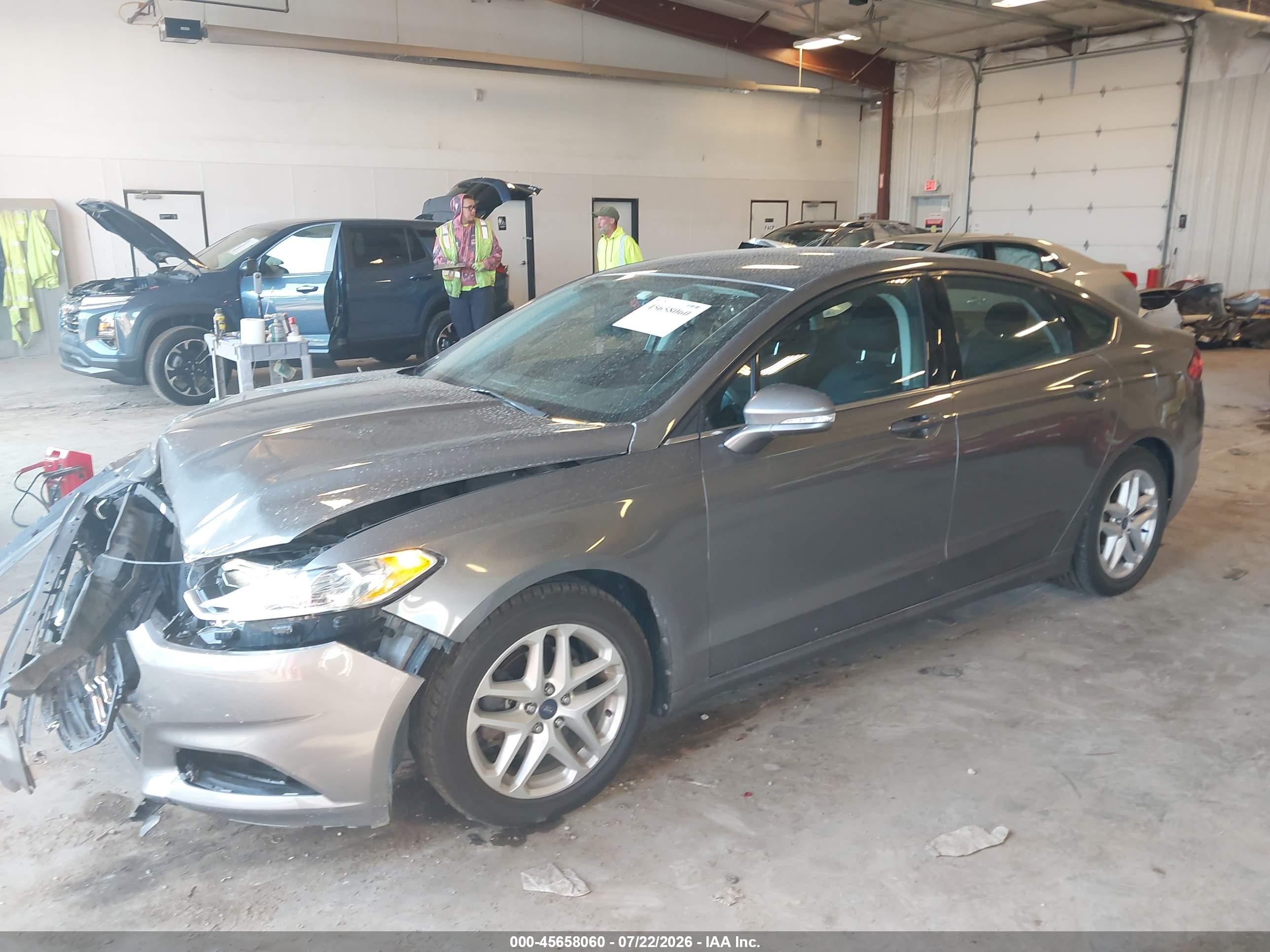 2013 Ford Fusion Se Gray vin: 3FA6P0H76DR183410