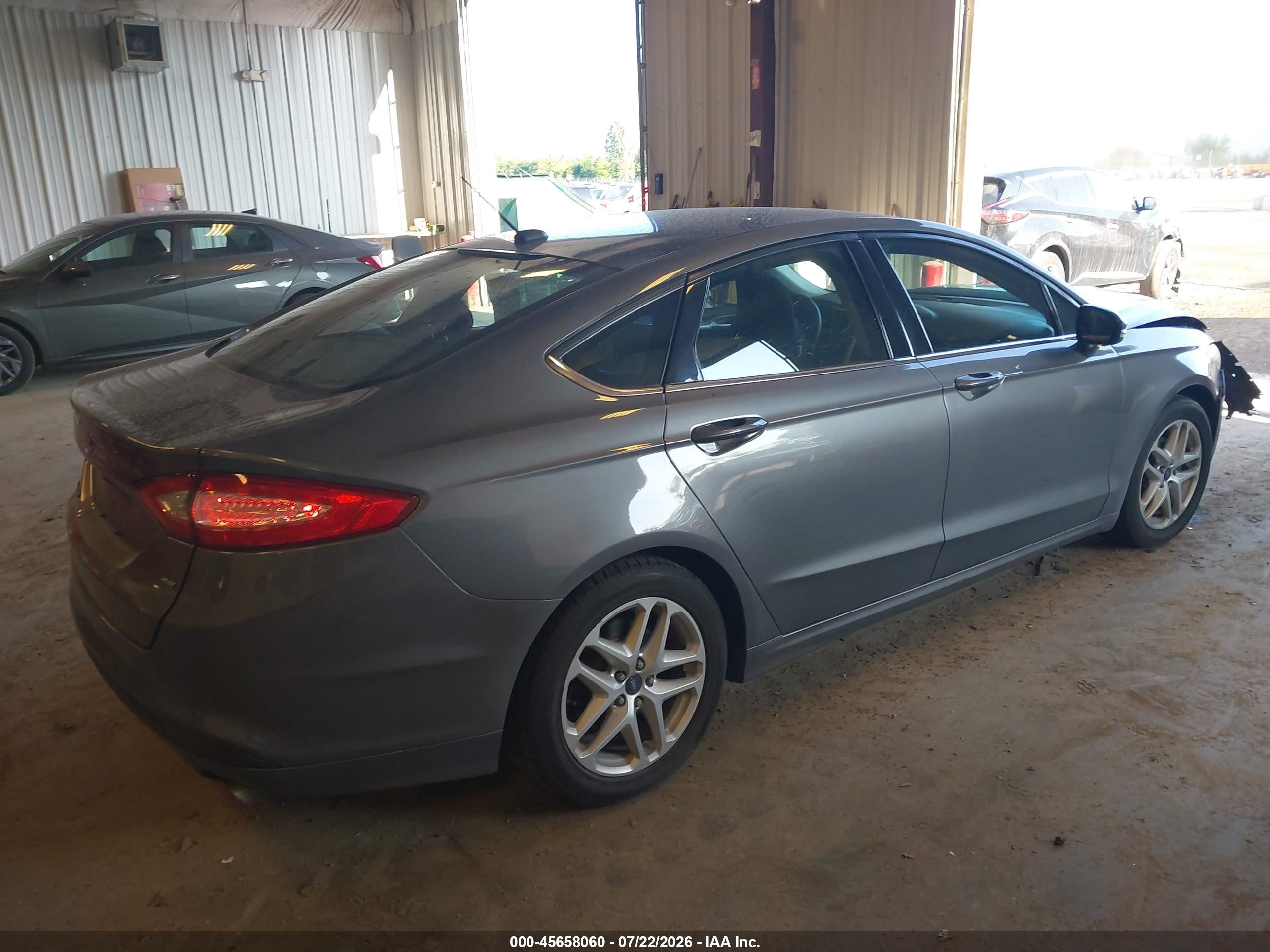 2013 Ford Fusion Se Gray vin: 3FA6P0H76DR183410