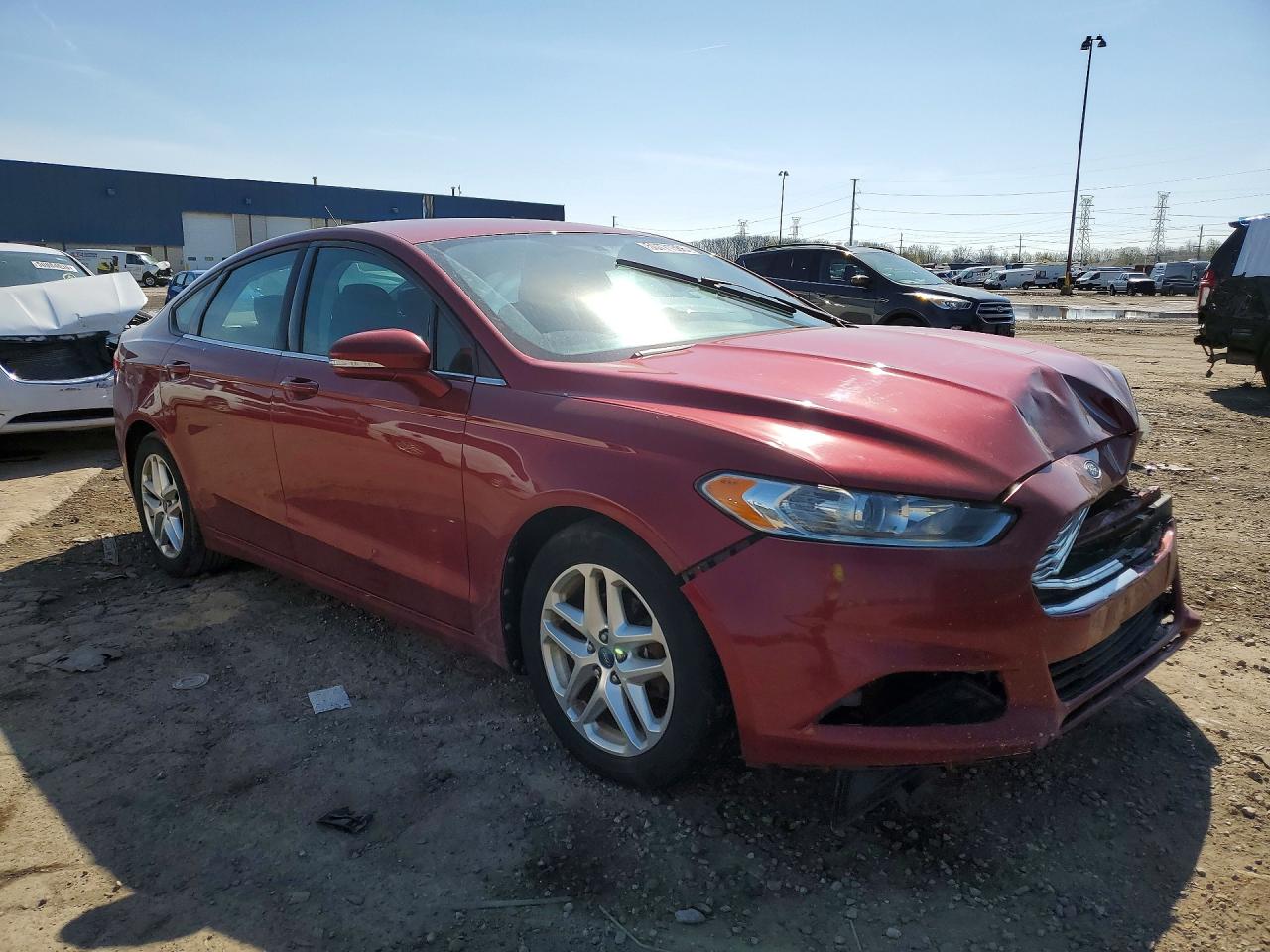 2013 Ford Fusion Se Red vin: 3FA6P0H76DR214400