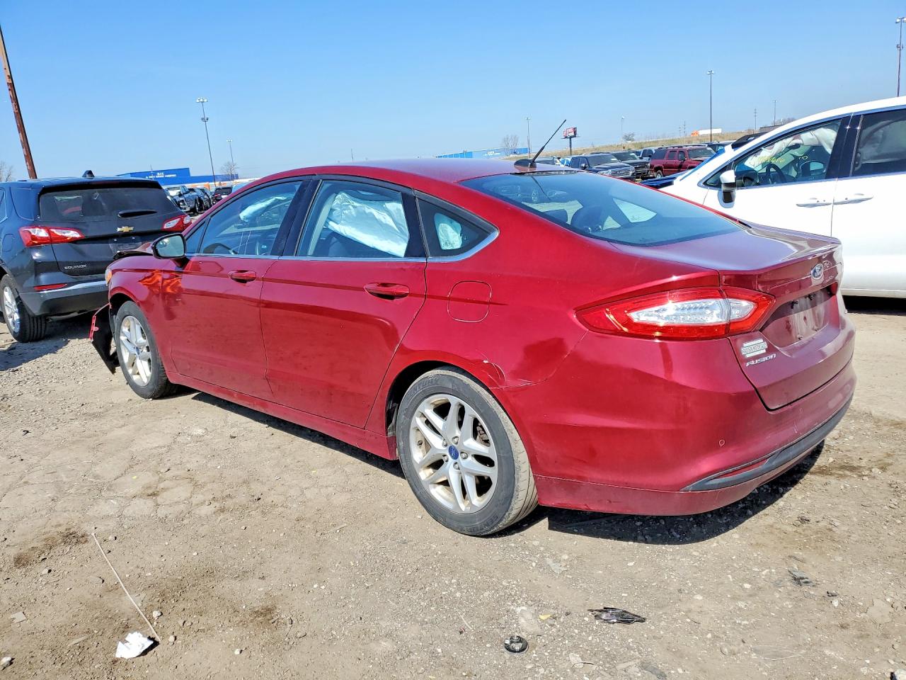 2013 Ford Fusion Se Red vin: 3FA6P0H76DR214400