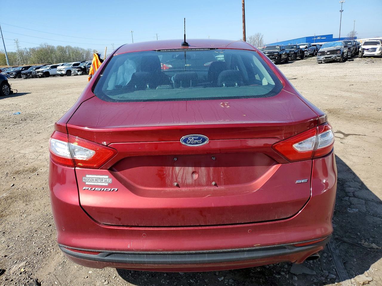 2013 Ford Fusion Se Red vin: 3FA6P0H76DR214400