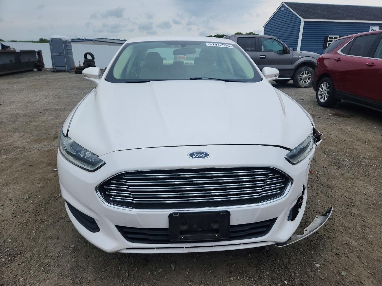 2013 Ford Fusion Se White vin: 3FA6P0H76DR315596