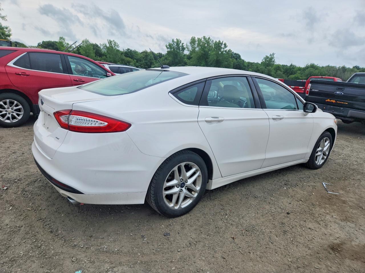 2013 Ford Fusion Se White vin: 3FA6P0H76DR315596