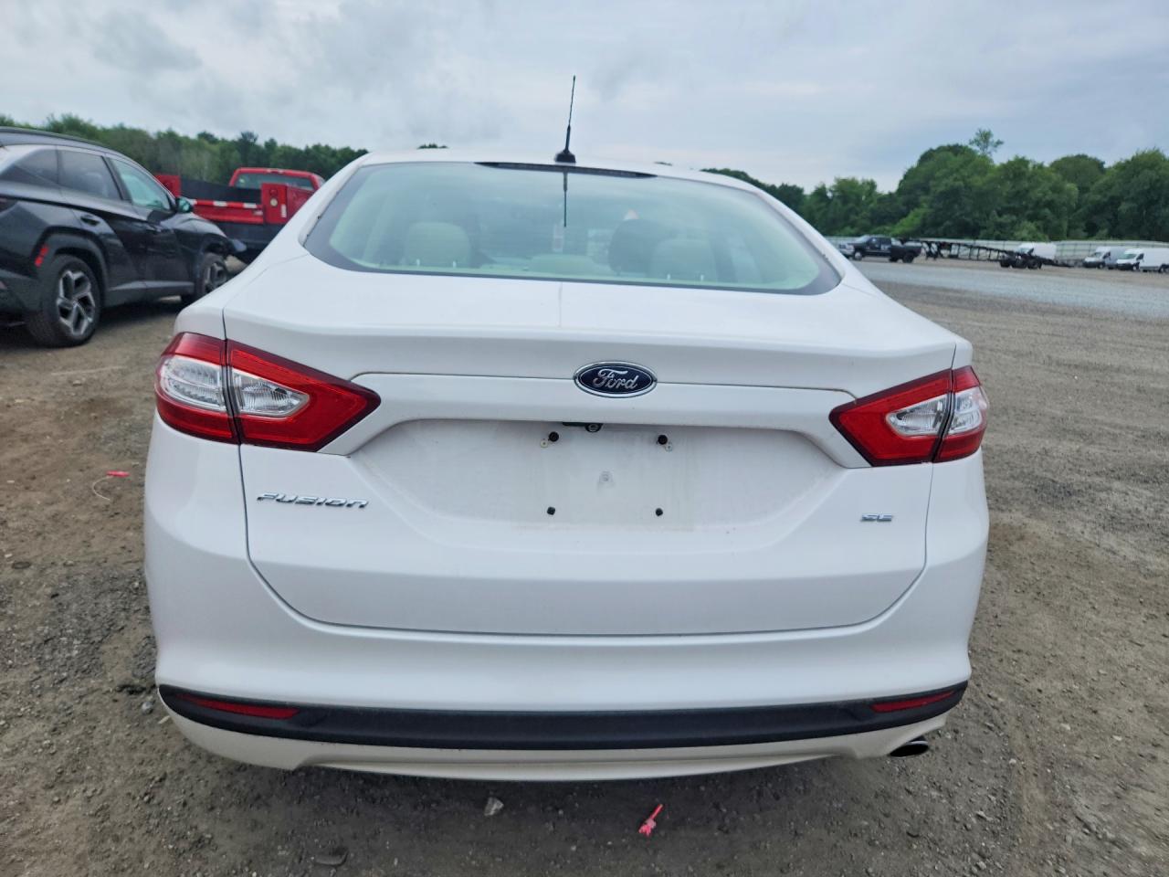 2013 Ford Fusion Se White vin: 3FA6P0H76DR315596