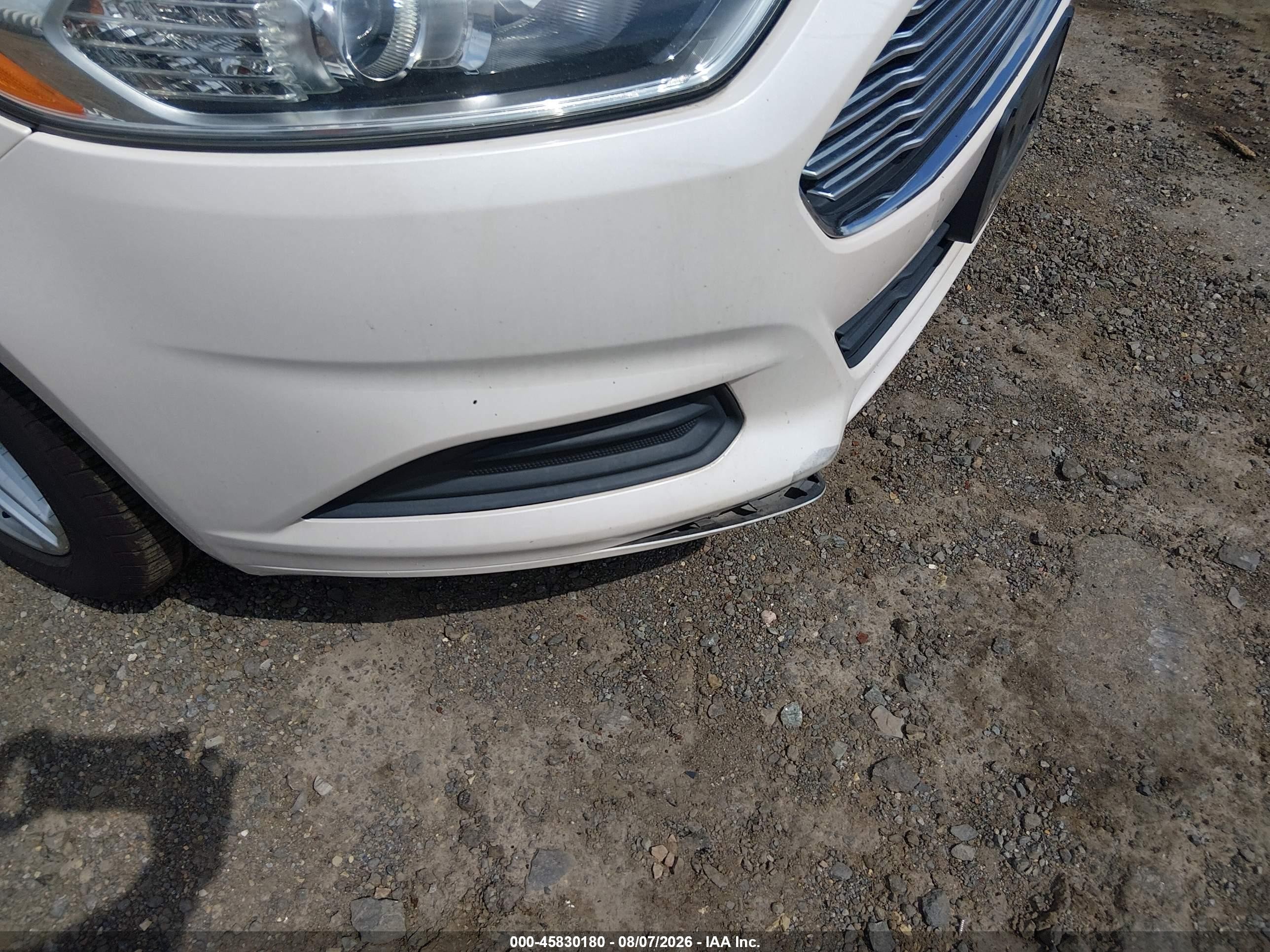 2013 Ford Fusion Se White vin: 3FA6P0H76DR316165