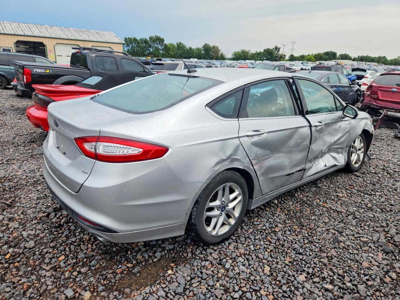 2013 Ford Fusion Se Silver vin: 3FA6P0H76DR320510