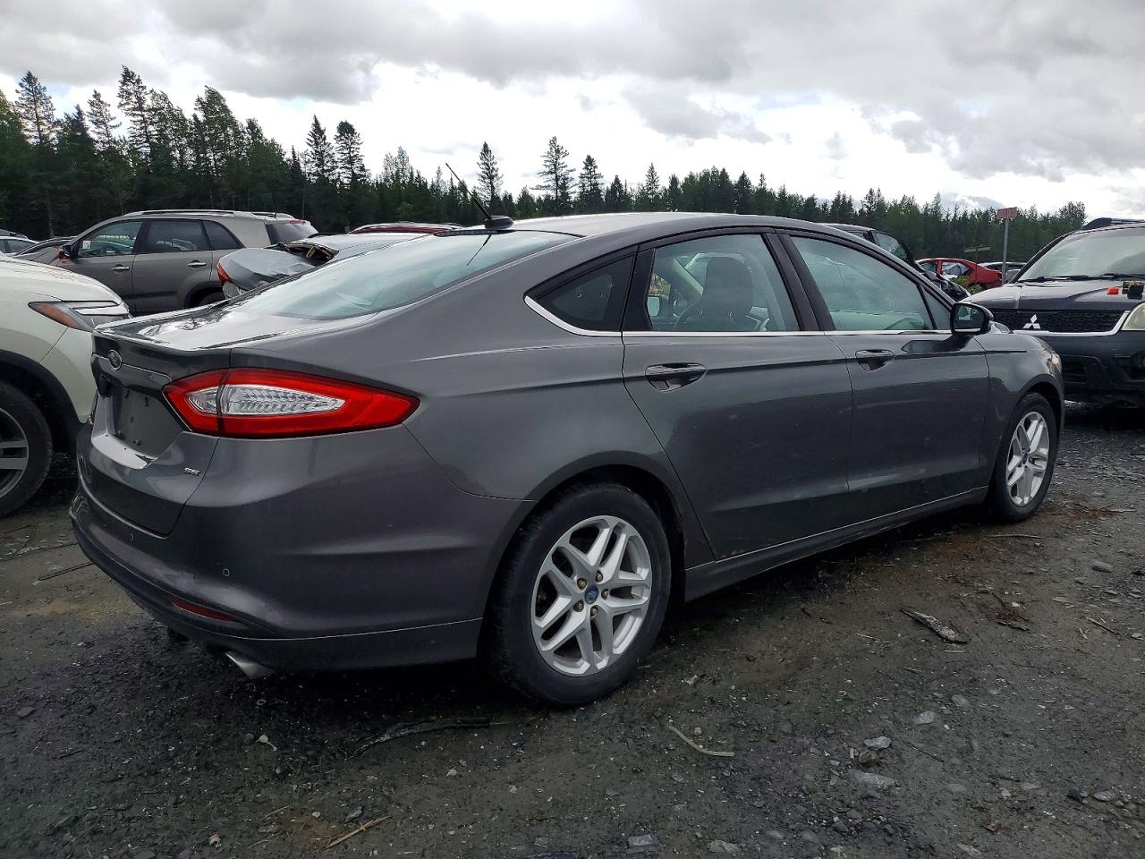 2013 Ford Fusion Se Gray vin: 3FA6P0H76DR353457