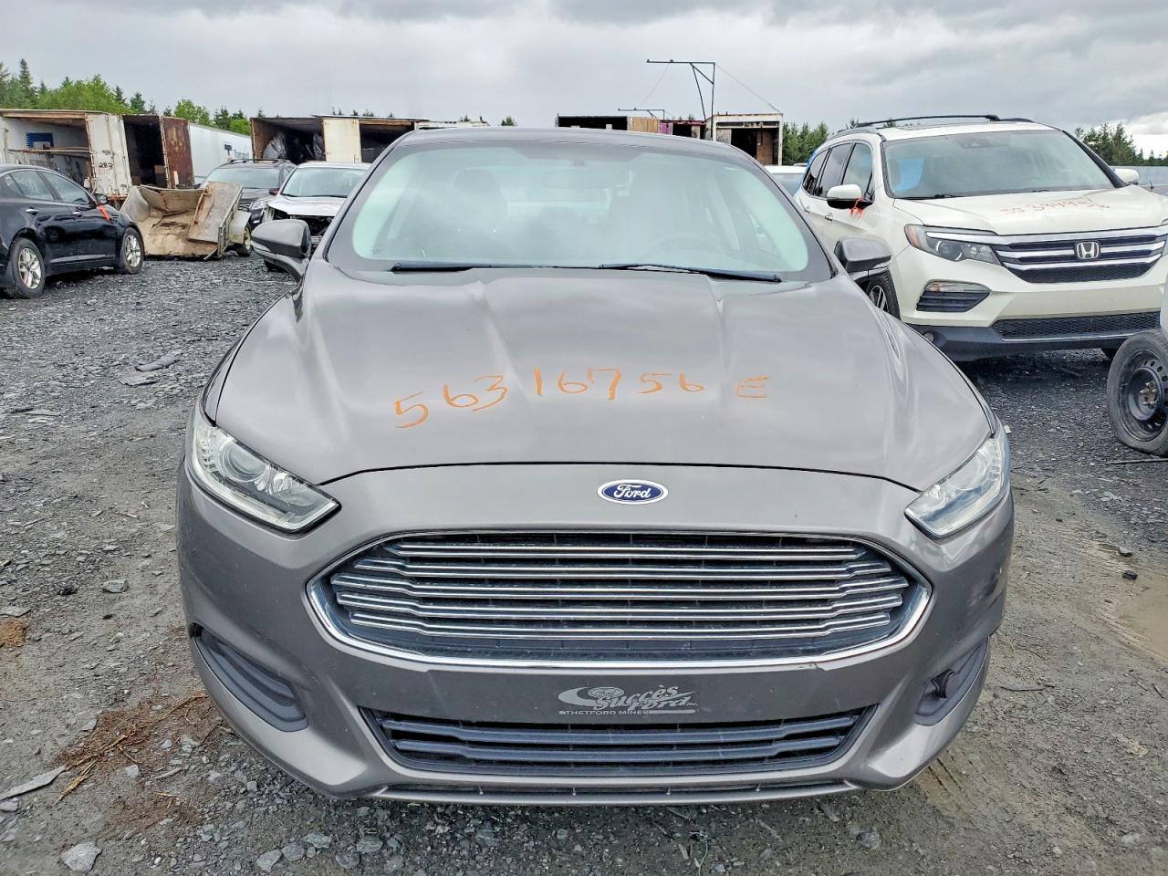 2013 Ford Fusion Se Gray vin: 3FA6P0H76DR353457