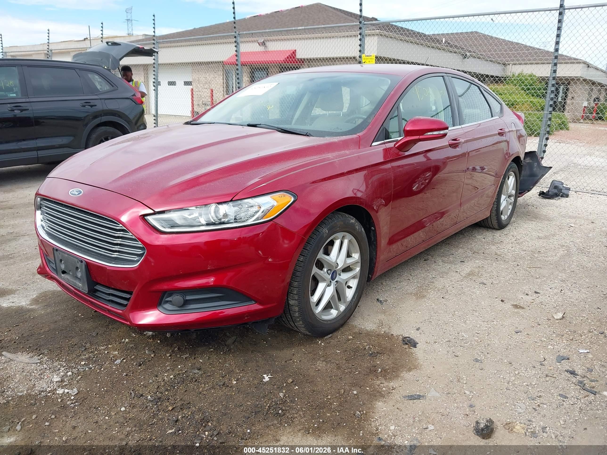 2013 Ford Fusion Se Red vin: 3FA6P0H76DR357749